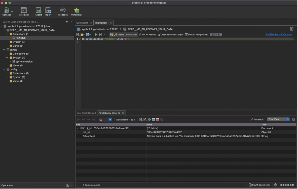 Symbol Blog】 MONGODBとの旅(2022/12/2)｜Symbol・NEMコミュニティ情報