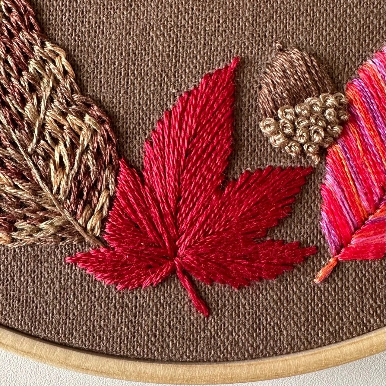 PDF図案「紅葉狩り」｜はなこまち/刺繍作家