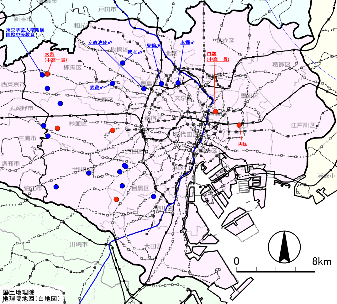 東京都の進学校mapその2 23区 朝森久弥 朝森教育データバンク Note 東京都の進学校mapその2 23区 朝森久弥 朝森教育データバンク Note