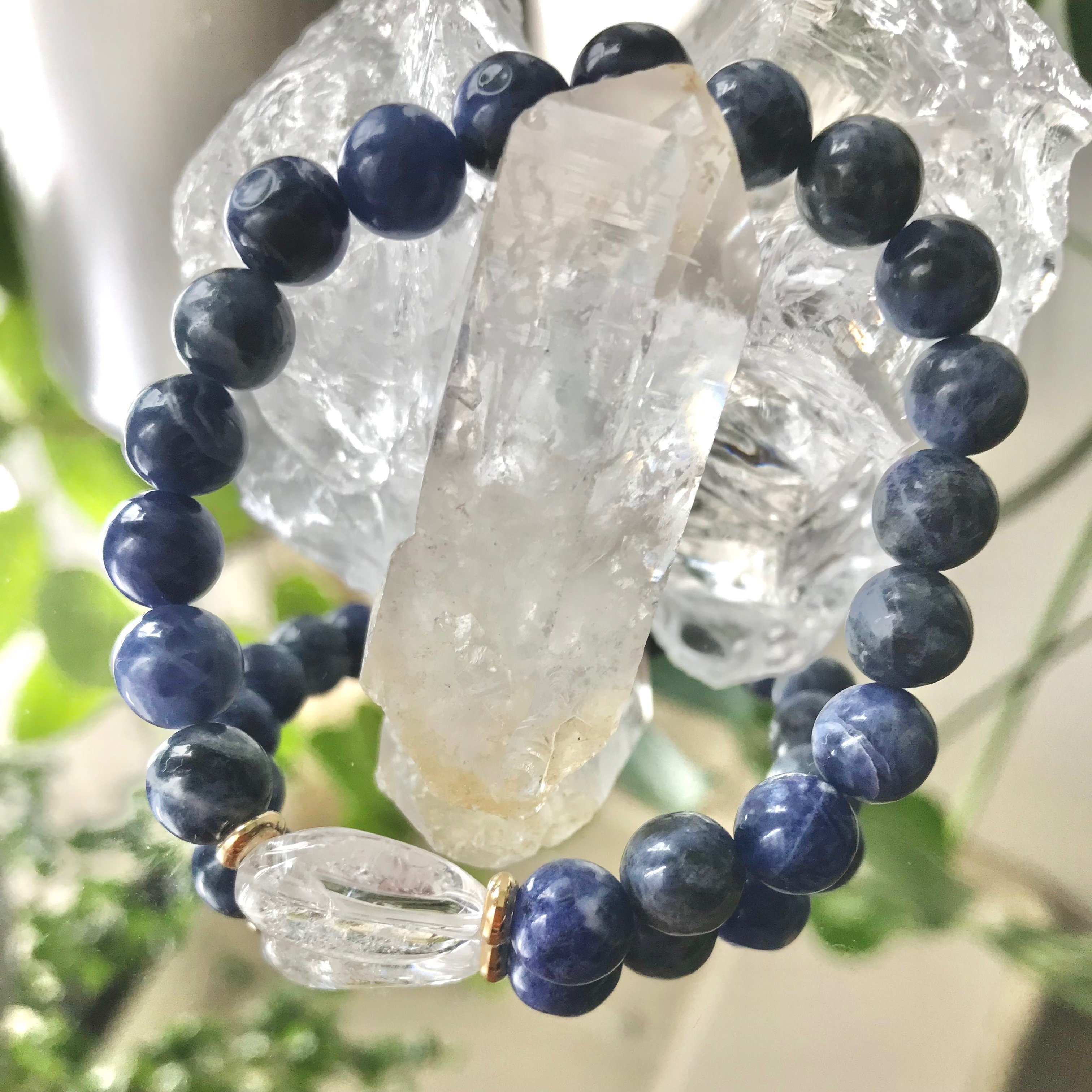 【ひろ様　オーダー品】天然石ブレスレット 2点 H様専用 売約済！オーダーブレスレット・お直し＆浄化 ホワイトセージ