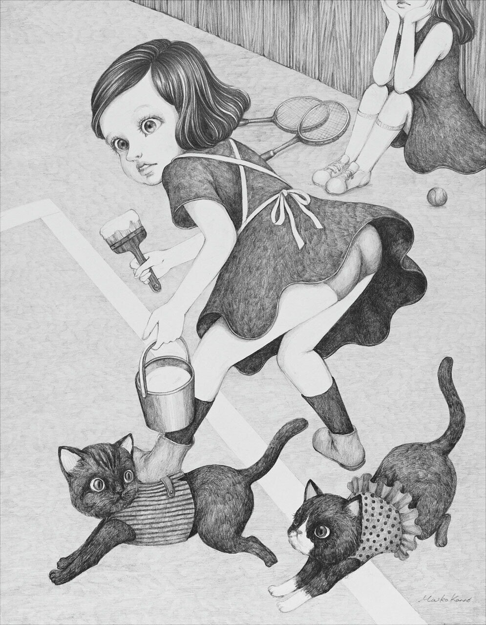 菅野麻衣子　空の子　星を盗む 菅野麻衣子「SATURDAYS」｜GALLERY SPEAK FOR