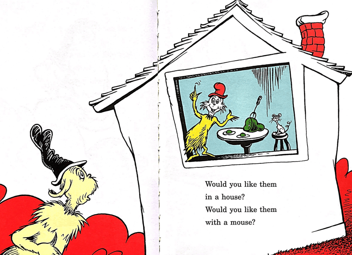 基礎英語｜50単語で読めるアメリカの名作児童書「Green Eggs