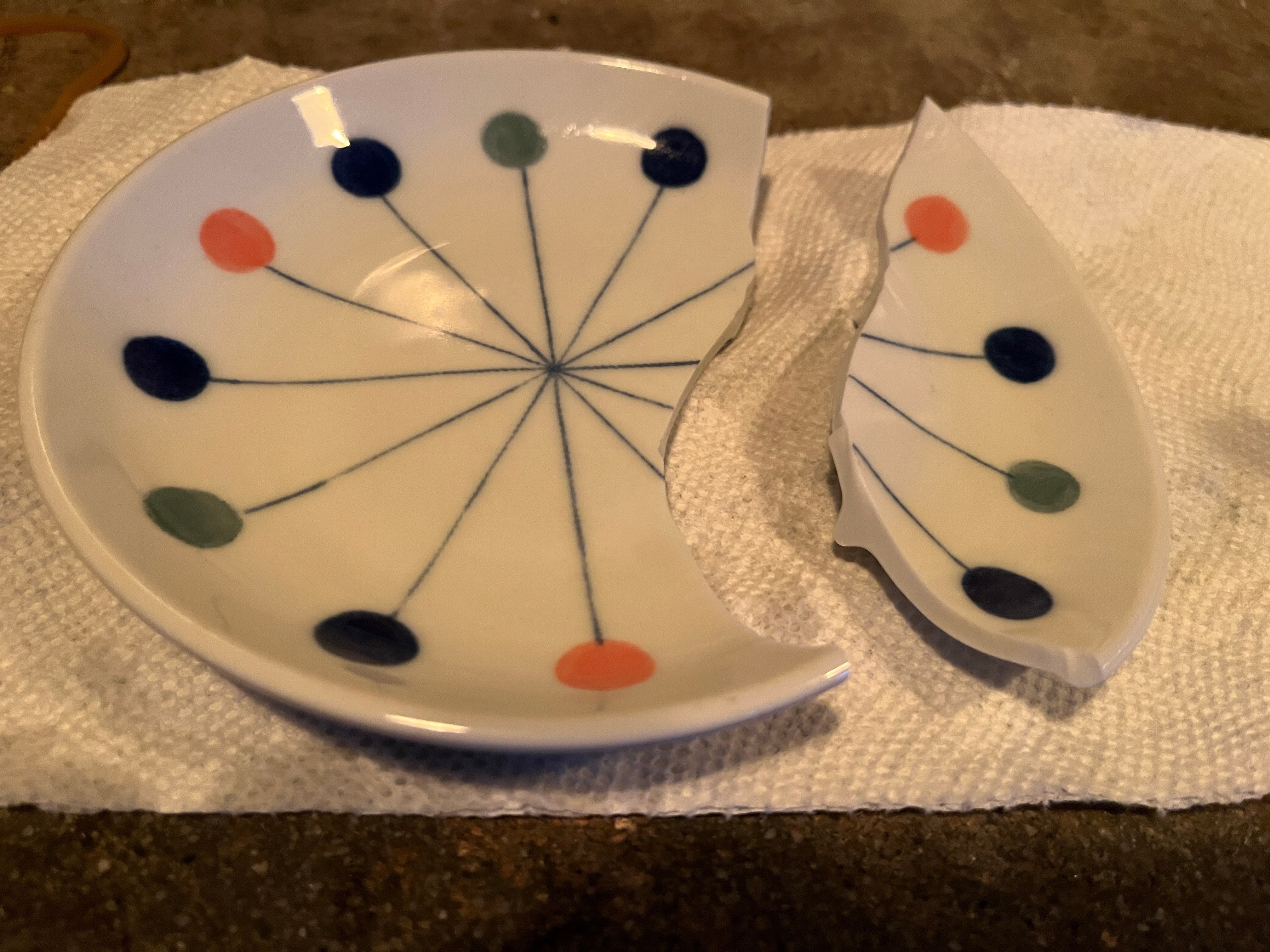 割れた食器の金継ぎ風補修-実践編-（2022.12.10)｜NAKADA Shugo