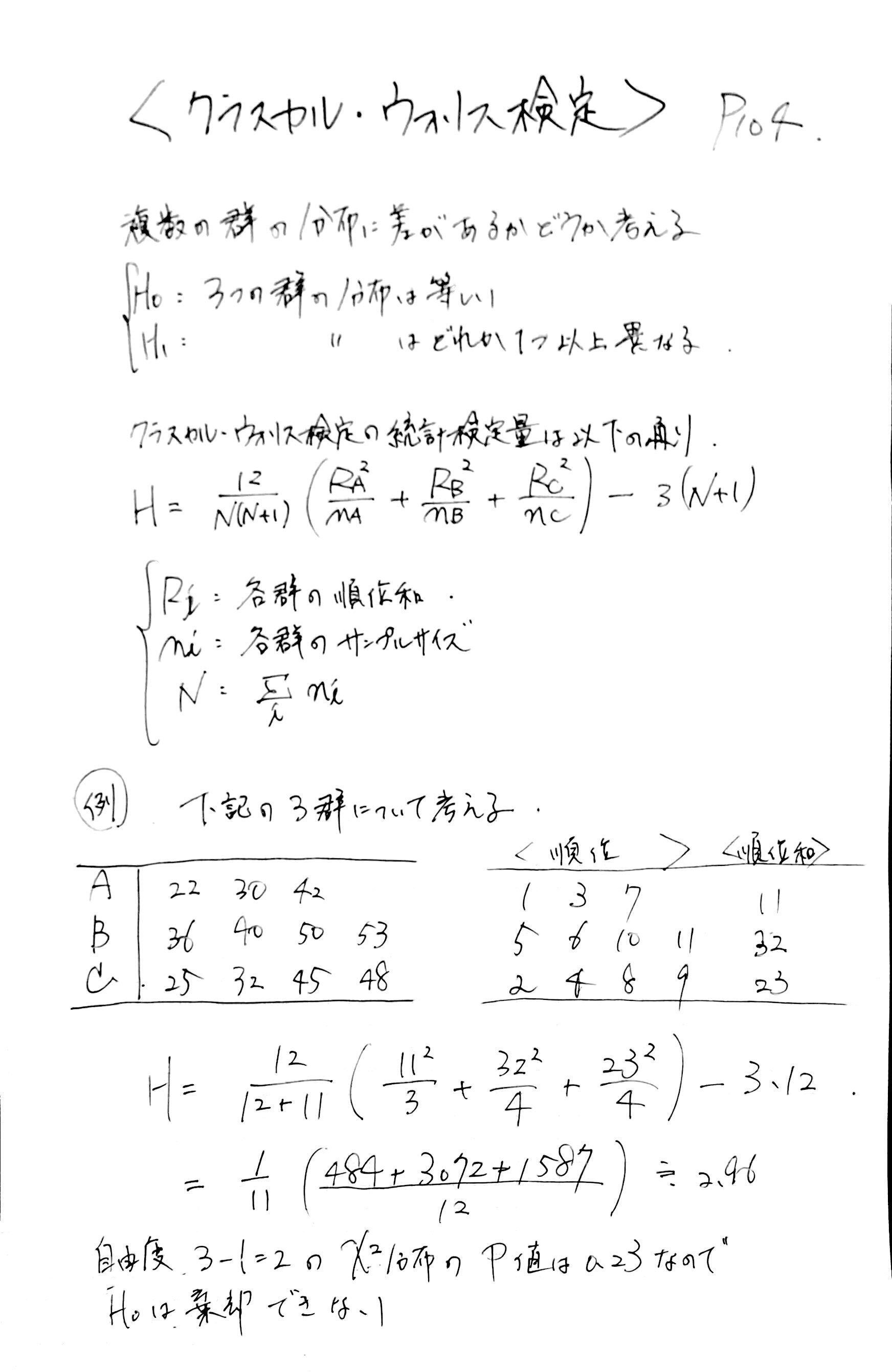 ノンパラメトリック法 統計準1級 第13章 ノンパラメトリック法 解説｜Kai.lazykoala