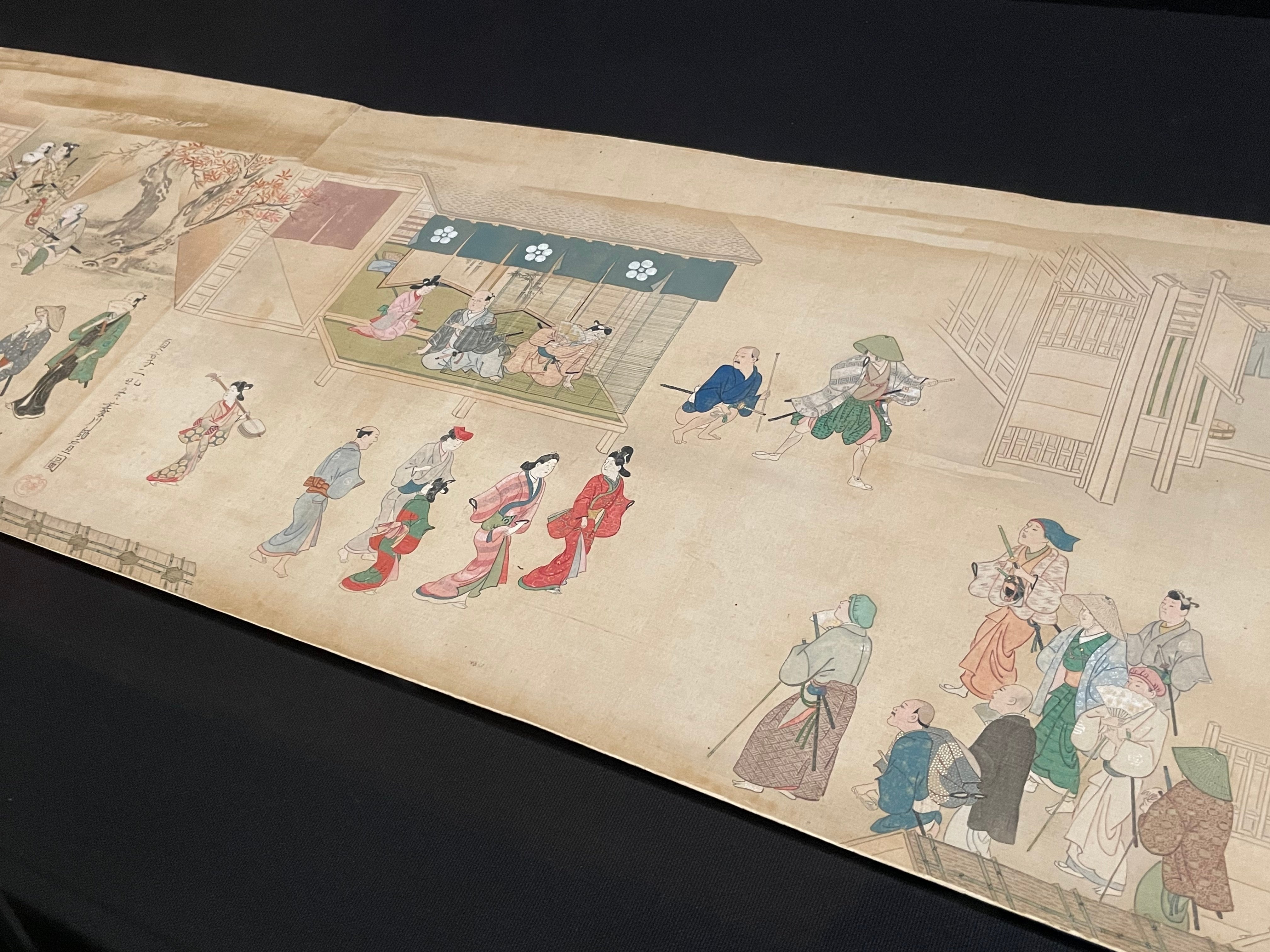 菱川師宣　紙本掛軸　【見返り美人】東京国立博物館蔵　巧藝画　師宣の代表作　桐箱 菱川師宣 紙本掛軸 【見返り美人】東京国立博物館蔵 巧藝画 師宣の