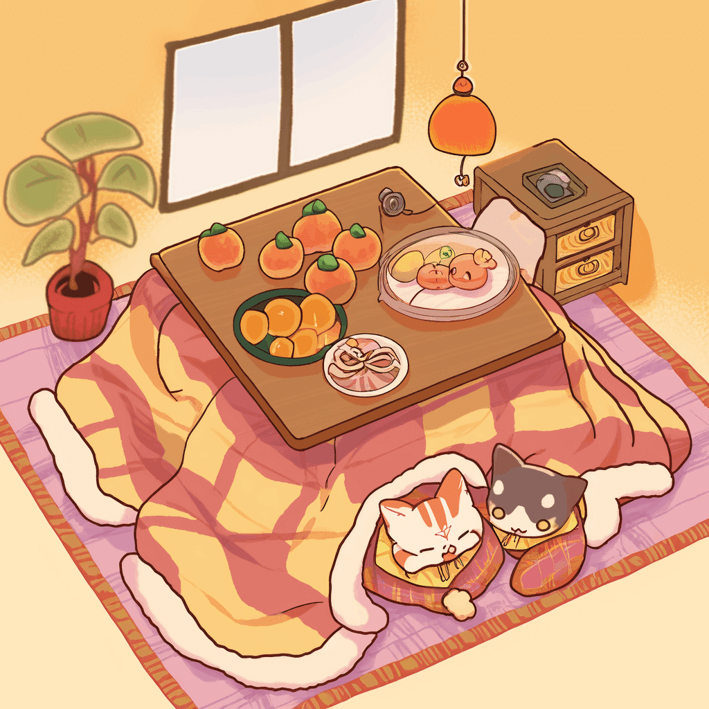 どんぐりアート♡ 冬のオブジェ こたつでみかん♡ どんぐりアート♡ 冬