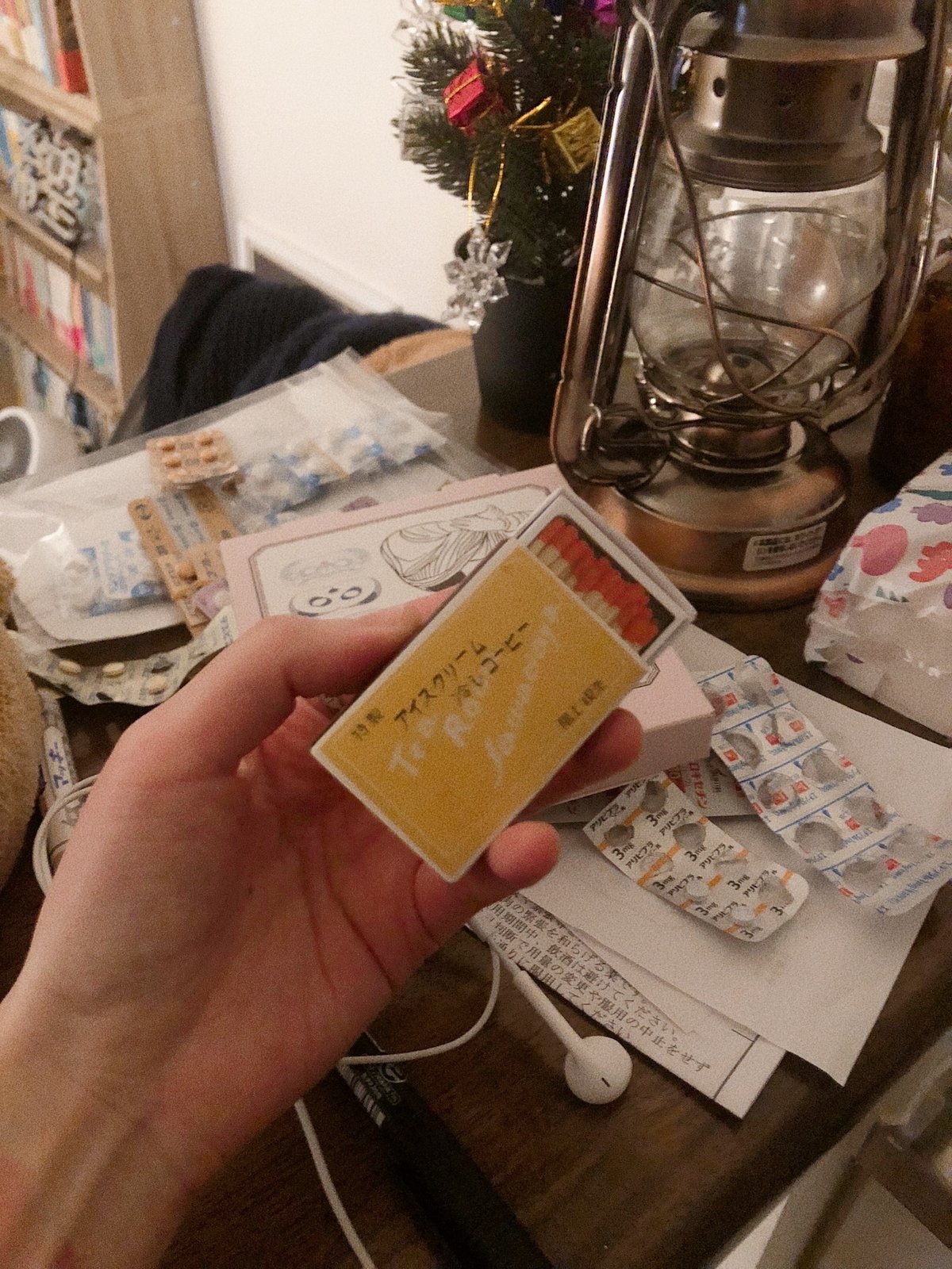 マッチ箱風のメモ帳の写真