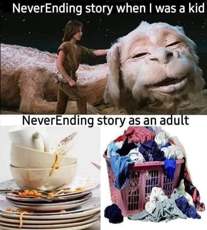 NeverEnding story when I was a kid / NeverEnding story as an adult