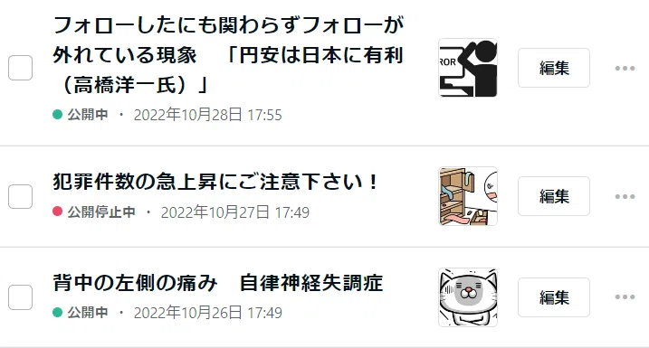 noteのある記事が公開停止になったよ！ 連続投稿記録が止まった？ 異議 