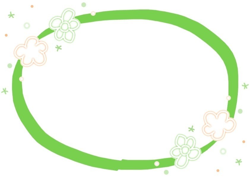 フリー素材 指文字イラスト 楕円 お花の枠フレーム みどり ˊwˋ ピャー ねこ Note フリー素材 指文字イラスト 楕円 お花の枠フレーム みどり ˊwˋ ピャー ねこ Note