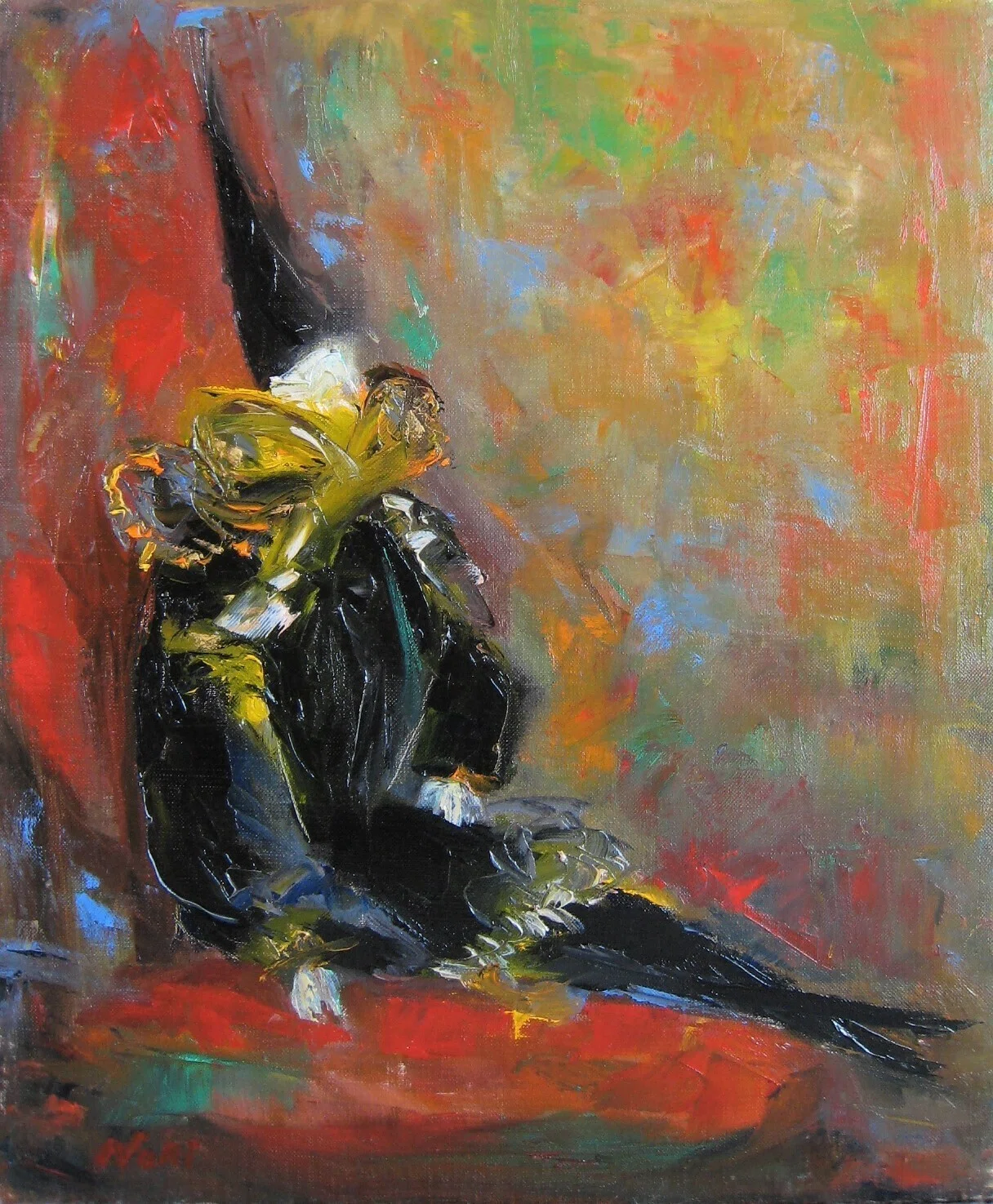 油彩画（道化人形）｜続・画楽舎便り
