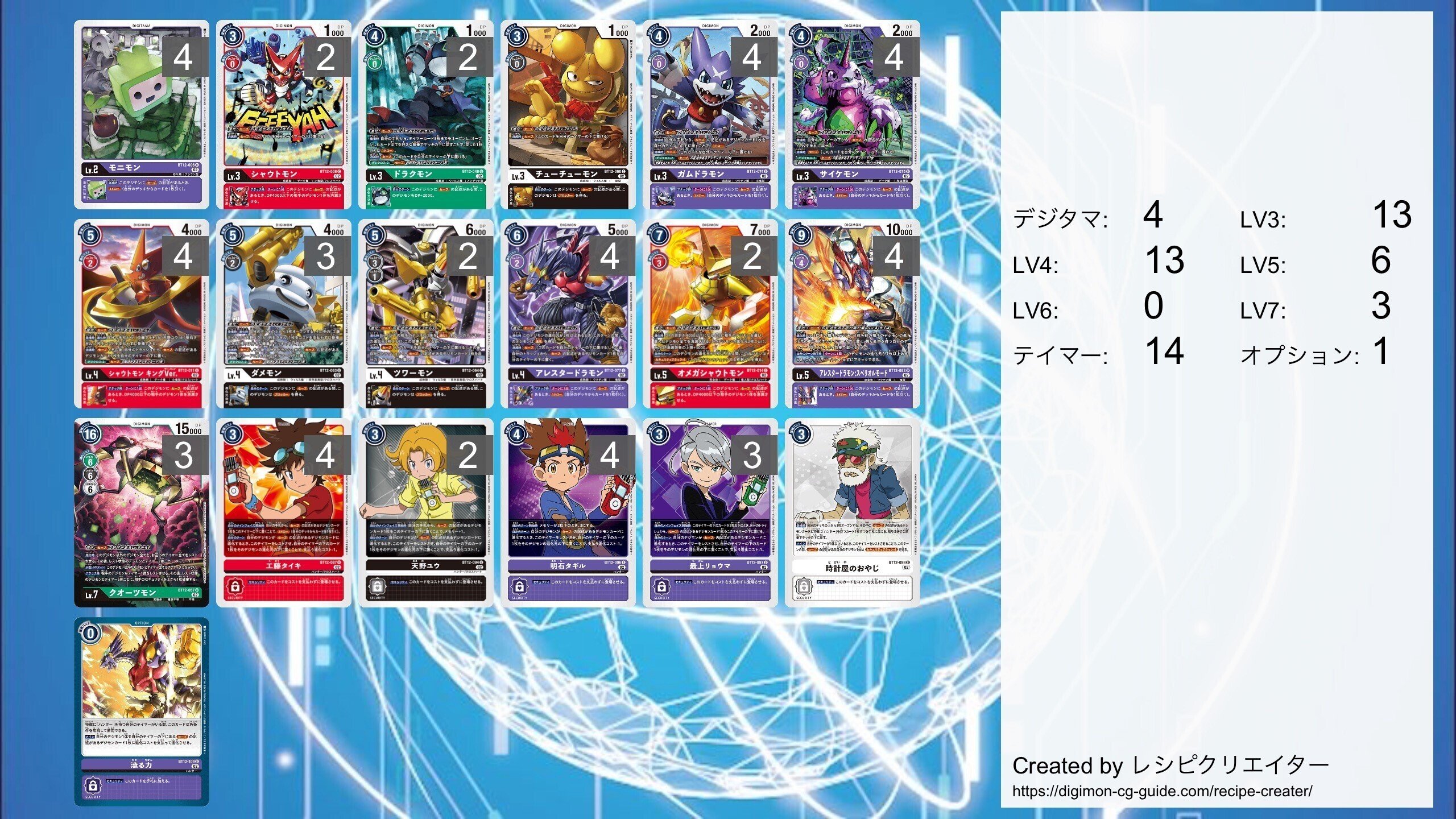 デジモン　デジモンカード　デジカ ハンターデッキ　デッキパーツ　ハンター デジカ ハンターデッキ パーツ付き - メルカリ