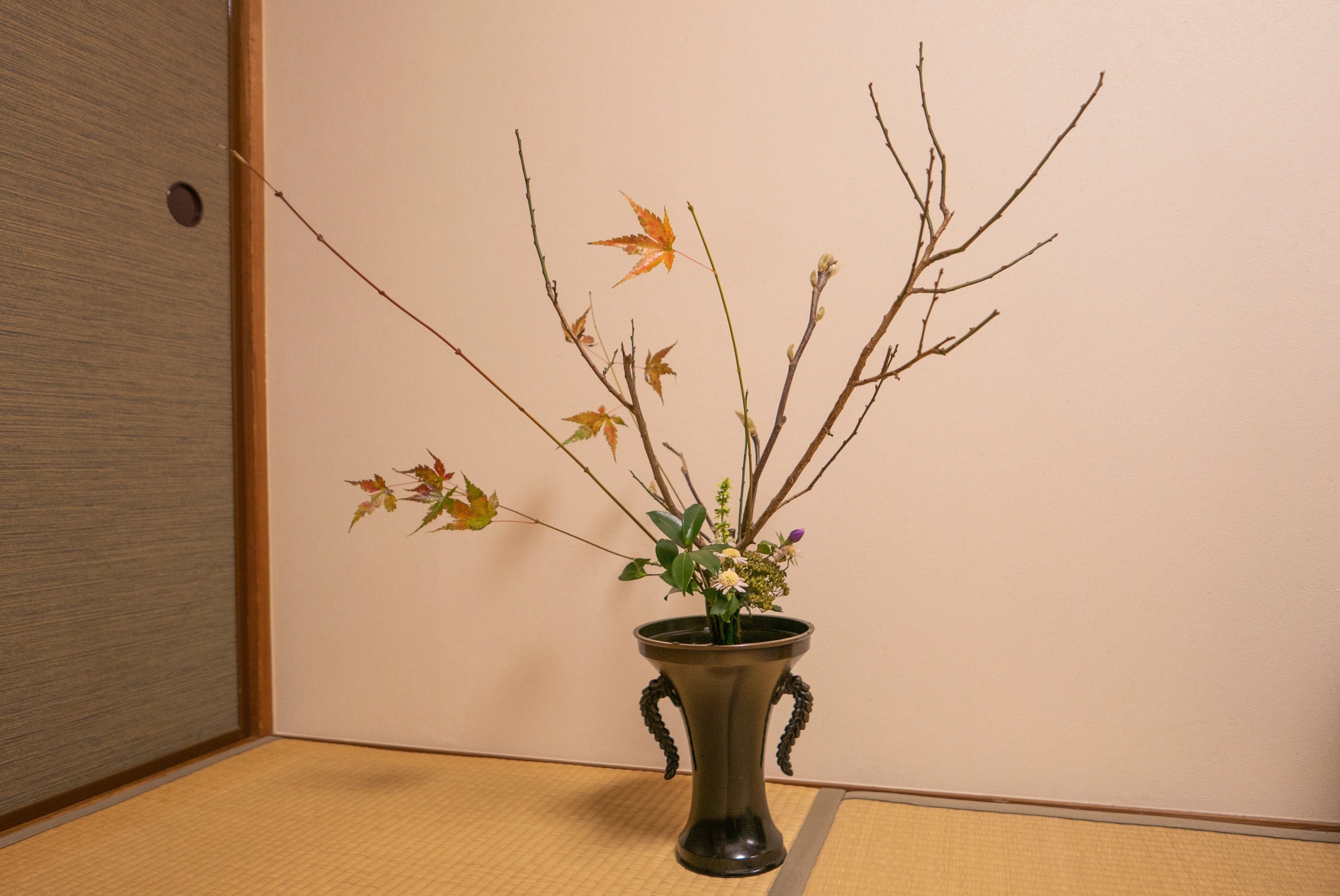 池坊 銅製花器 「紫雲」