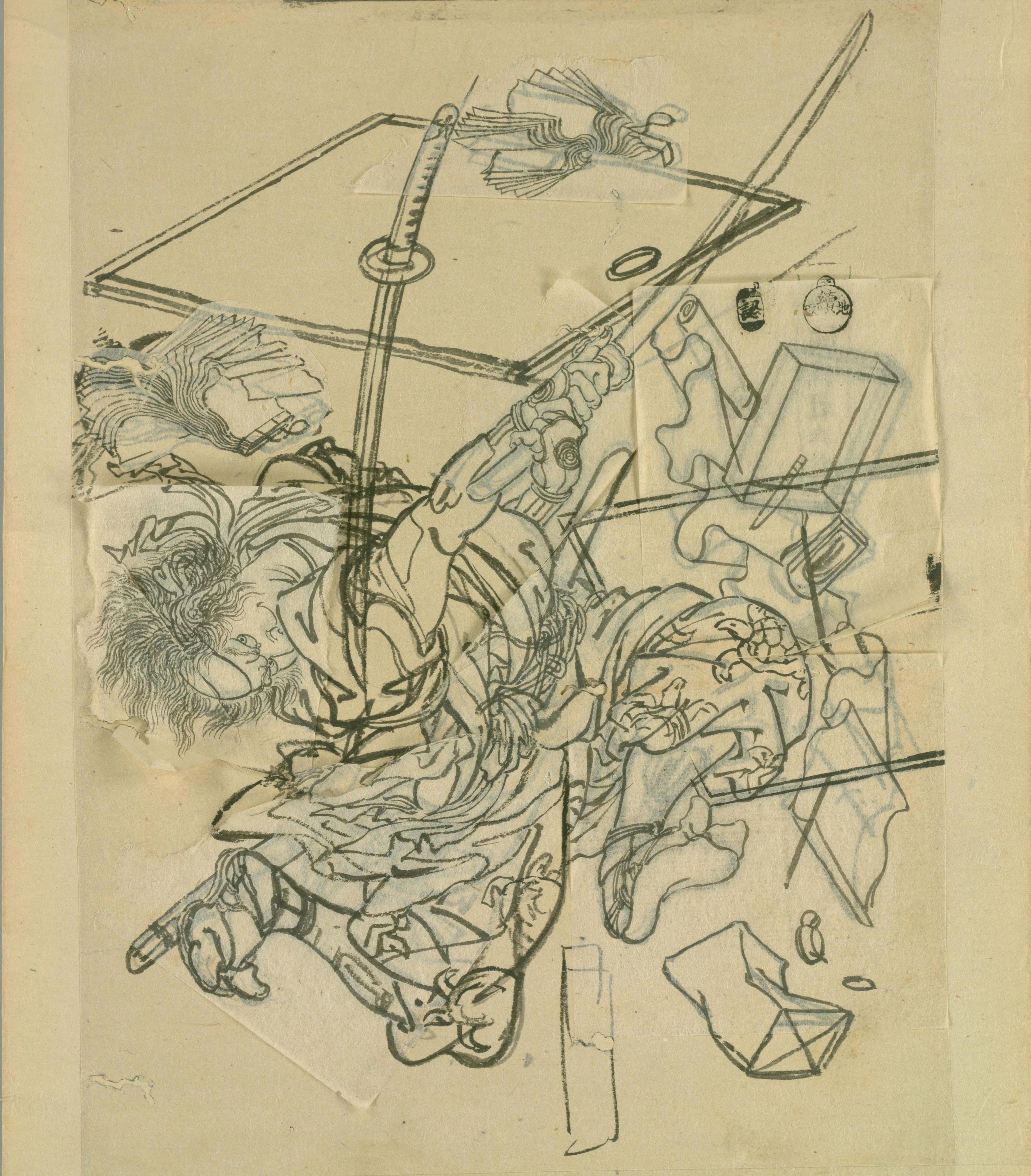 河鍋 暁斎　画帖　見開き17枚の絵 河鍋暁斎のまとめ〜魅力が詰まったスクラップブックを作ってみた