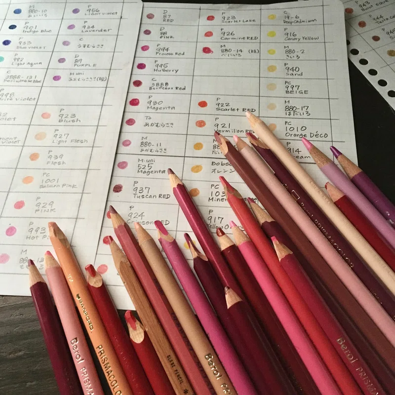 Santa Bell Note 色鉛筆。どう収納するか、やってみた|Sanibel|note