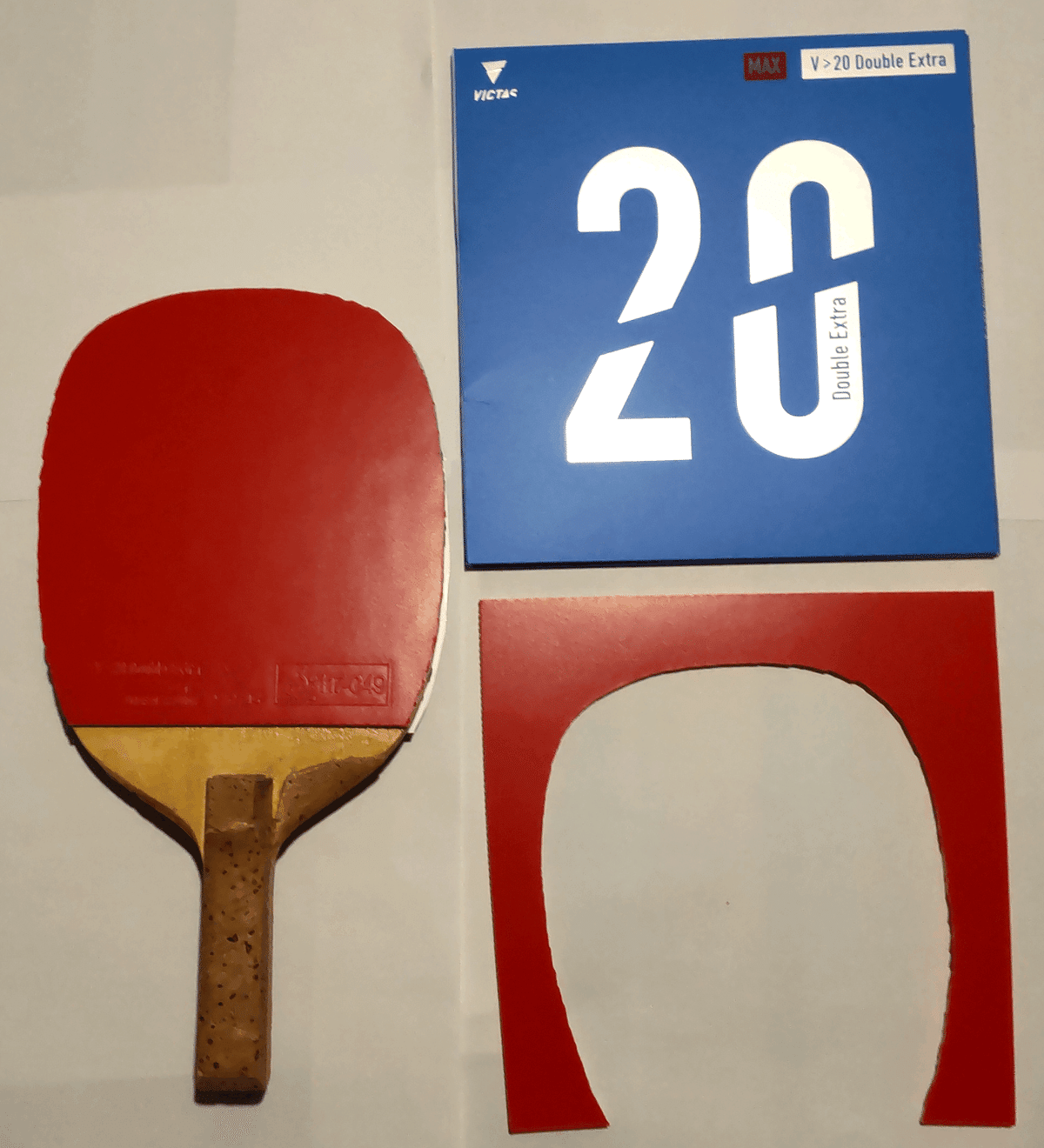 VICTAS 黒かっ MAX 赤