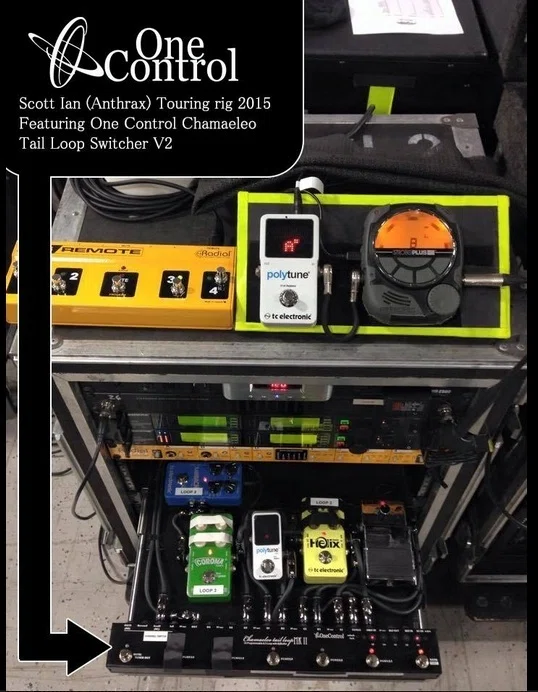 Scott Ian of Anthrax is using the One Control Chamaeleo Tail Loop