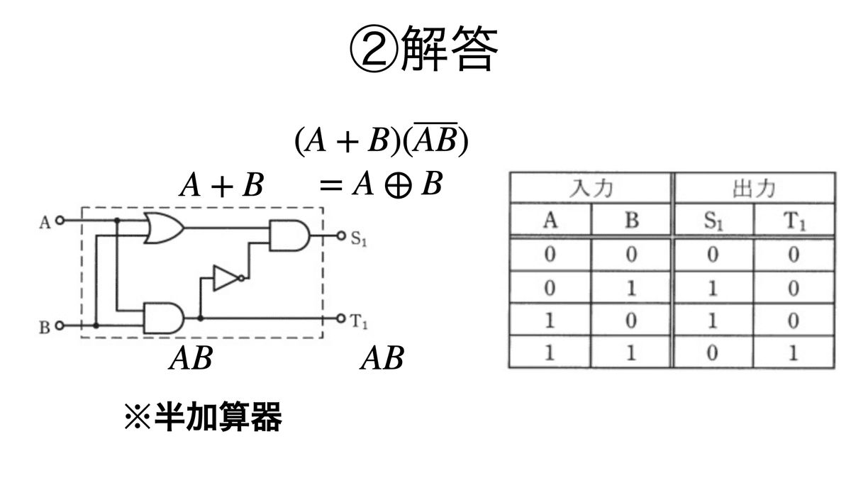 高校情報Ⅰ】論理回路、排他的論理和、真理値表｜試作問題・共通