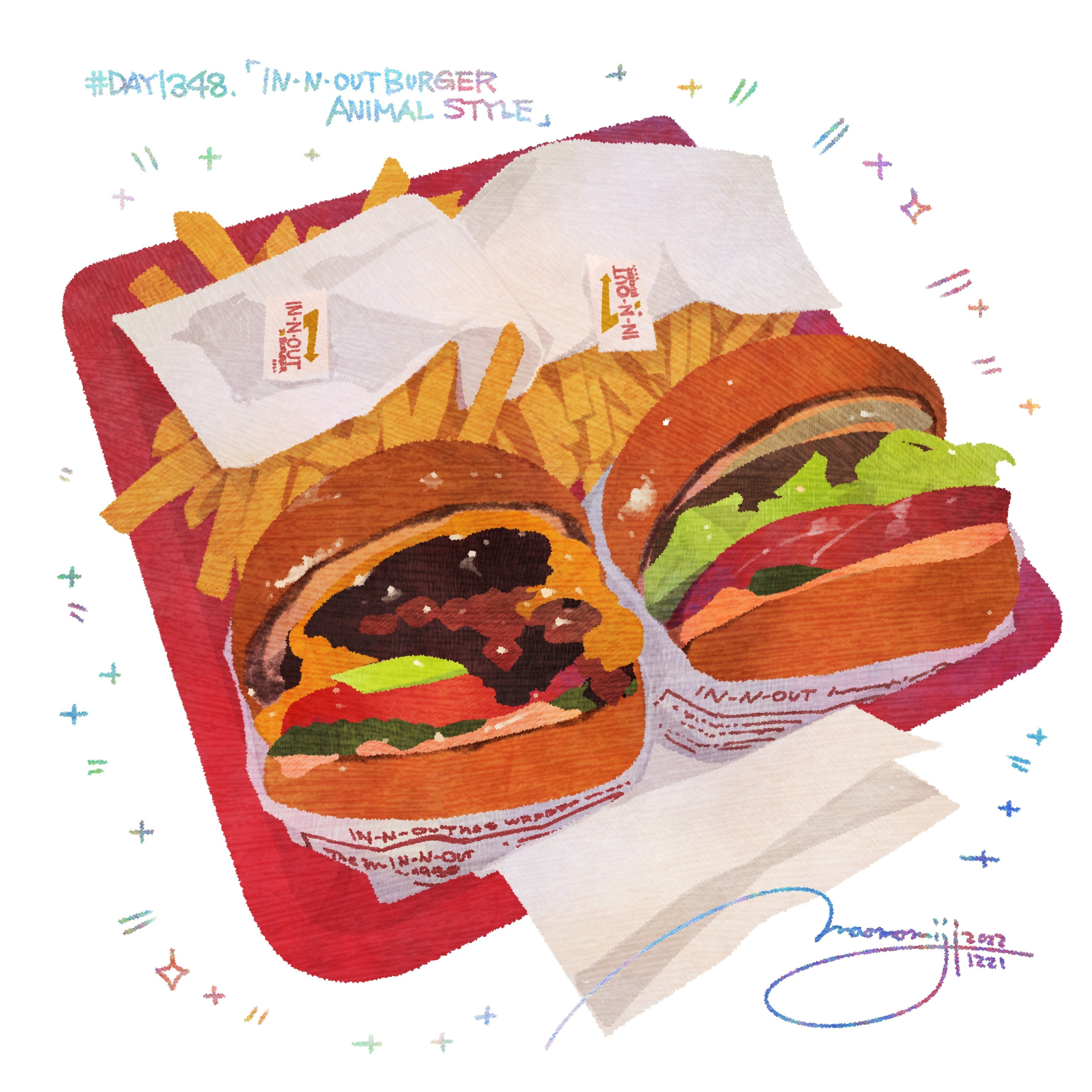 DAY1348「IN-N-OUT BUEGER ANIMAL STYL（2H）」』｜もみじ真魚