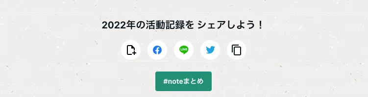 「2022年の活動記録をシェアしよう！」画像
