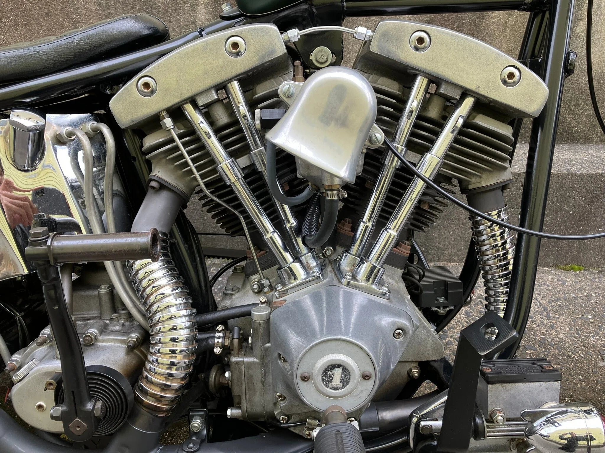 FLH 1200 純正 フェンダーチップ スカート ショベル前期当時物