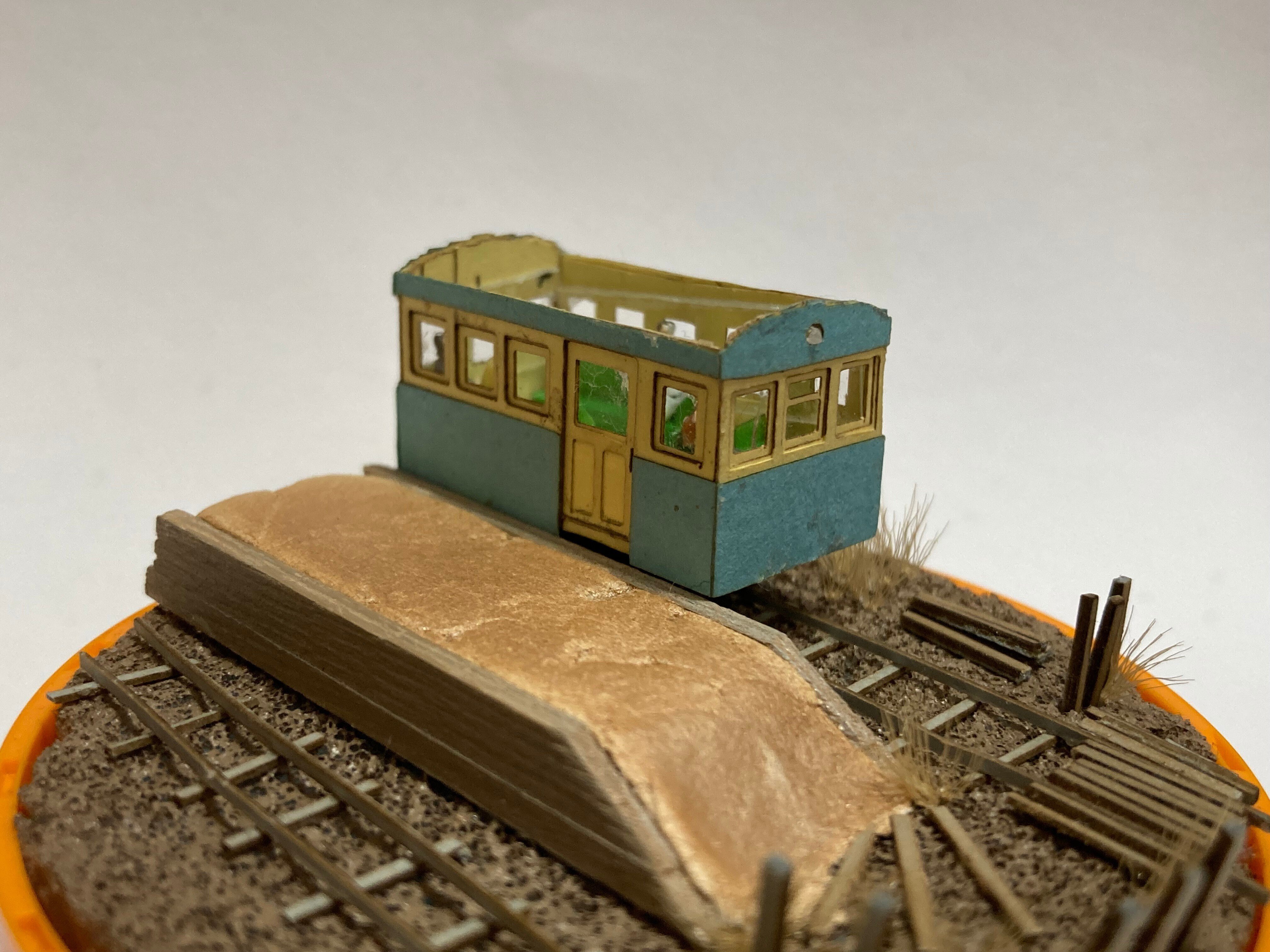 Nナロー 冬の軽便鉄道の駅（停留所）のジオラマを作る｜tano
