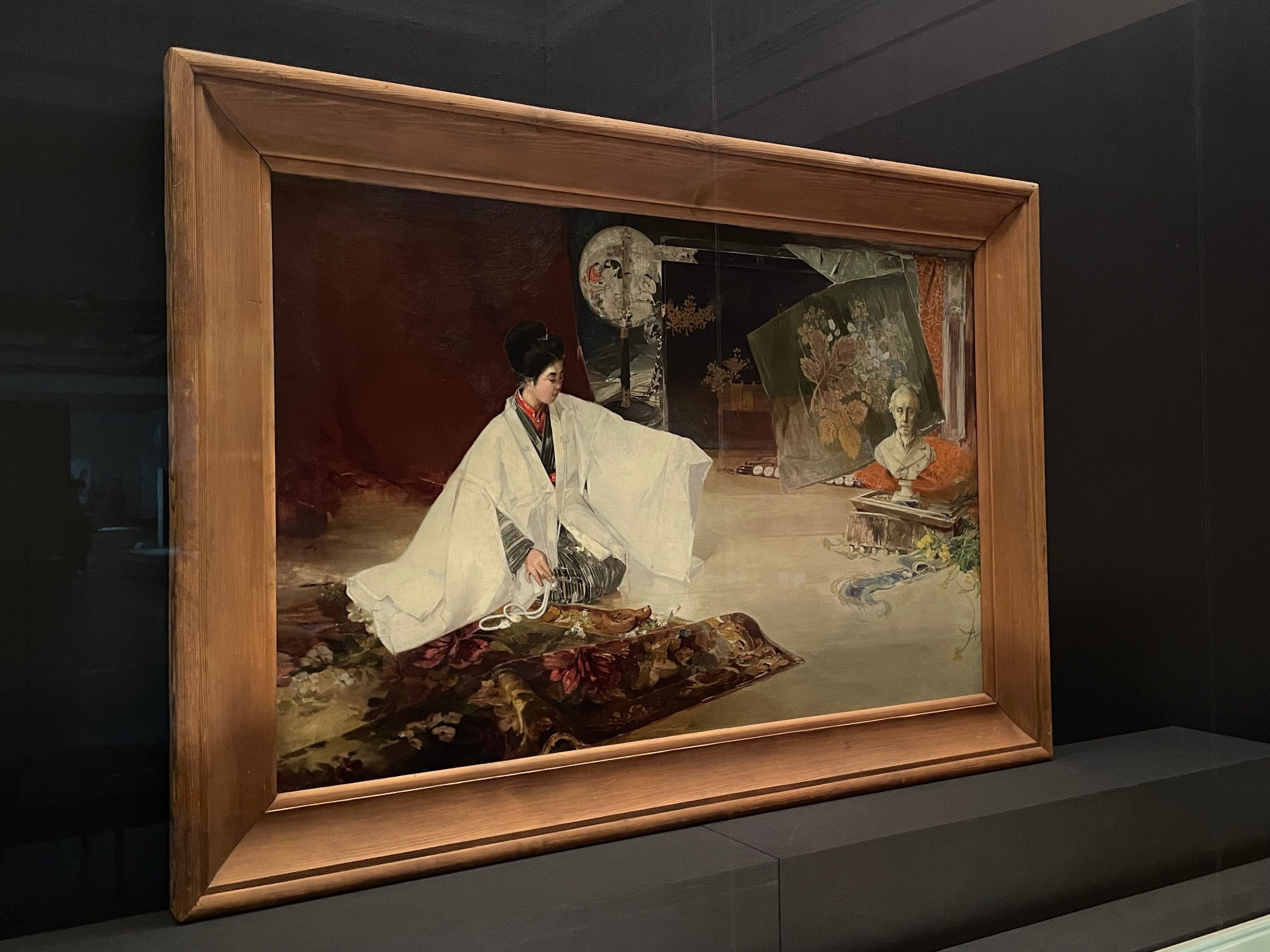 明治時代から祖父の家にあった油絵 明治時代から祖父の家にあった油絵