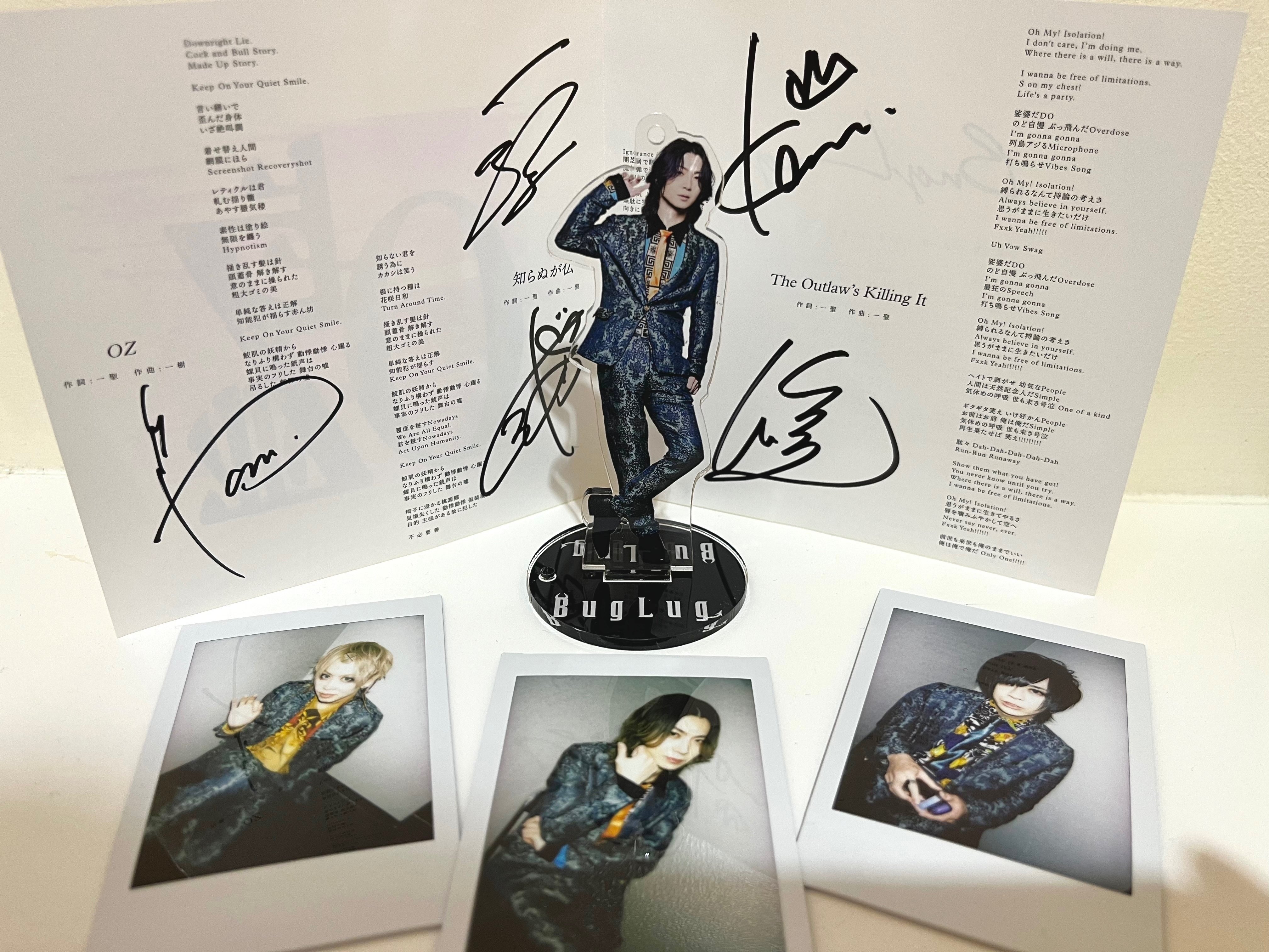 BugLug 一聖 チェキ サイン入り V系☆BugLug【一樹】直筆サイン☆チェキ☆3点セット