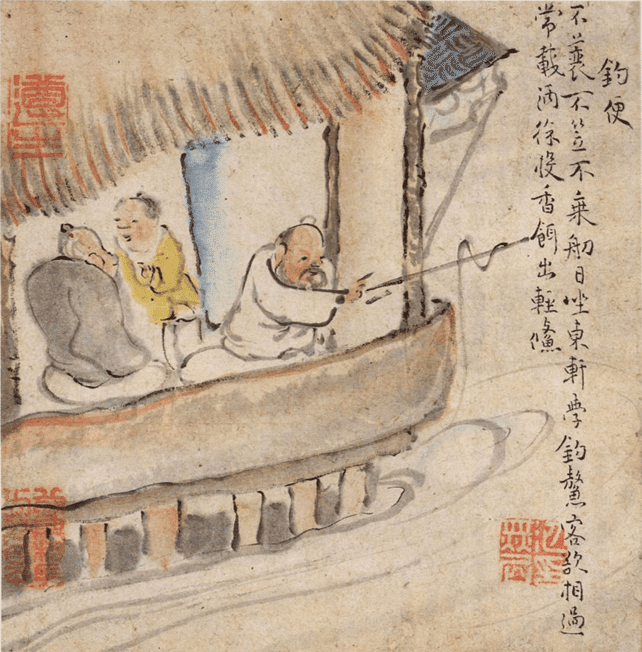 【貴重】池大雅 与謝蕪村 十便十宜画冊 美の履歴書：729）「十便十宜図」 池大雅・与謝蕪村 俗世から