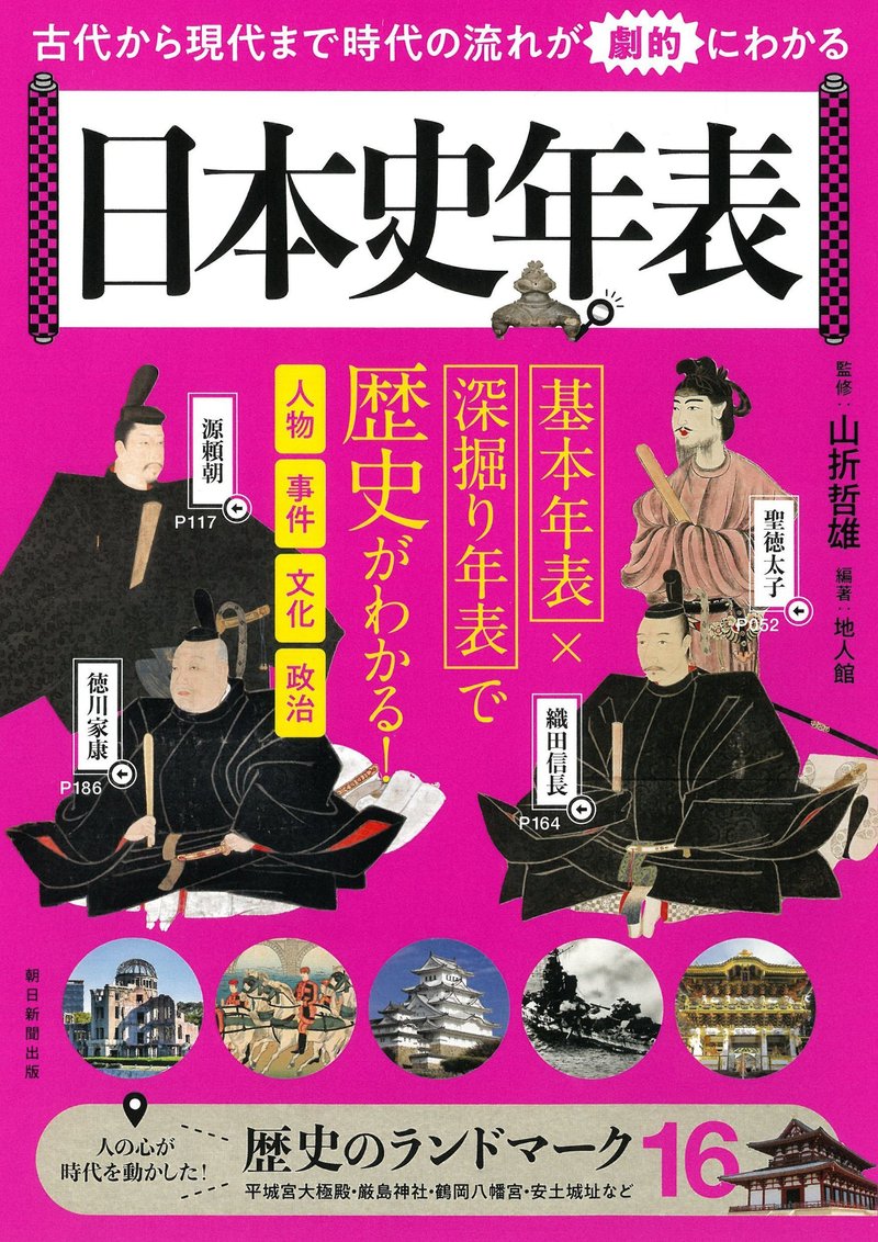 『古代から現代まで時代の流れが劇的にわかる　日本史年表』（朝日新聞出版）