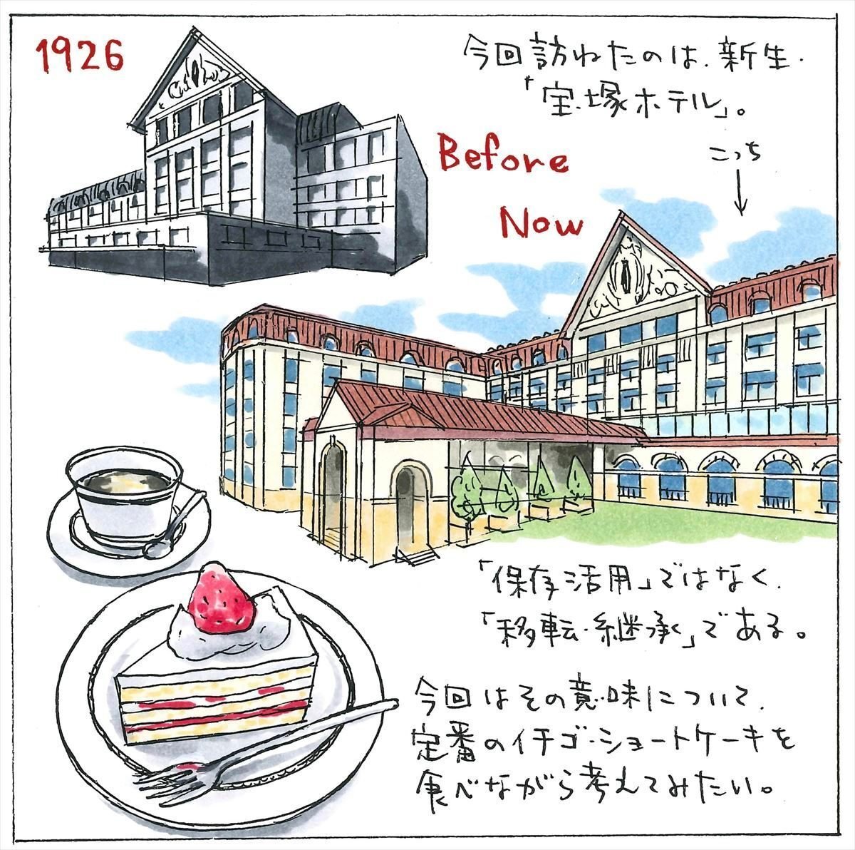 イラスト名建築ぶらり旅 with 宮沢洋＆ヘリテージビジネスラボ⑮｜日建