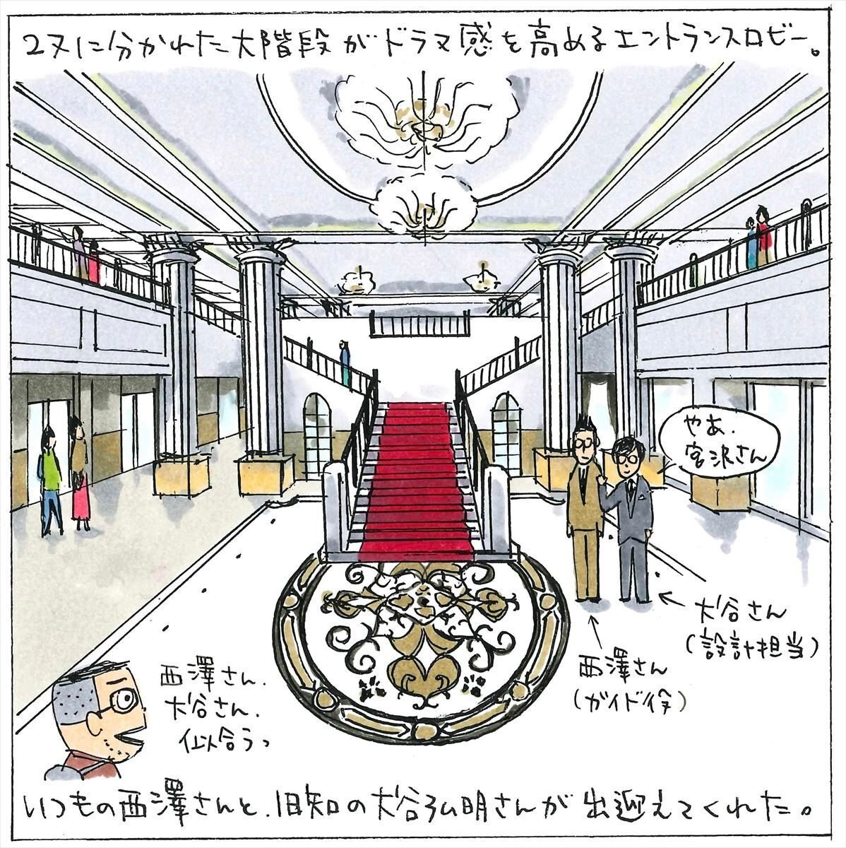 イラスト名建築ぶらり旅 with 宮沢洋＆ヘリテージビジネスラボ⑮｜日建