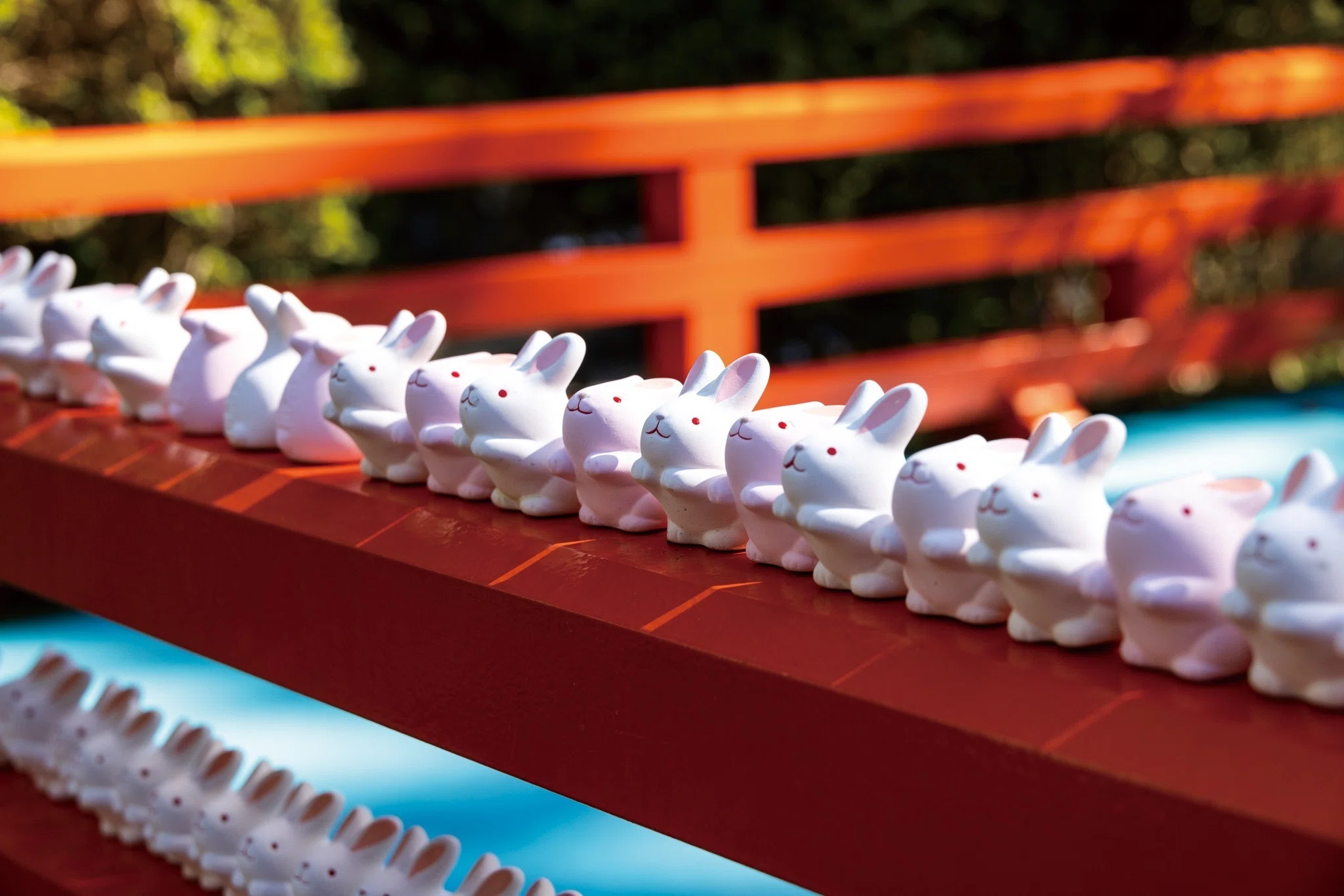 東天王 岡﨑神社】おみくじも提灯も卯づくし「狛うさぎ」｜京都 動物