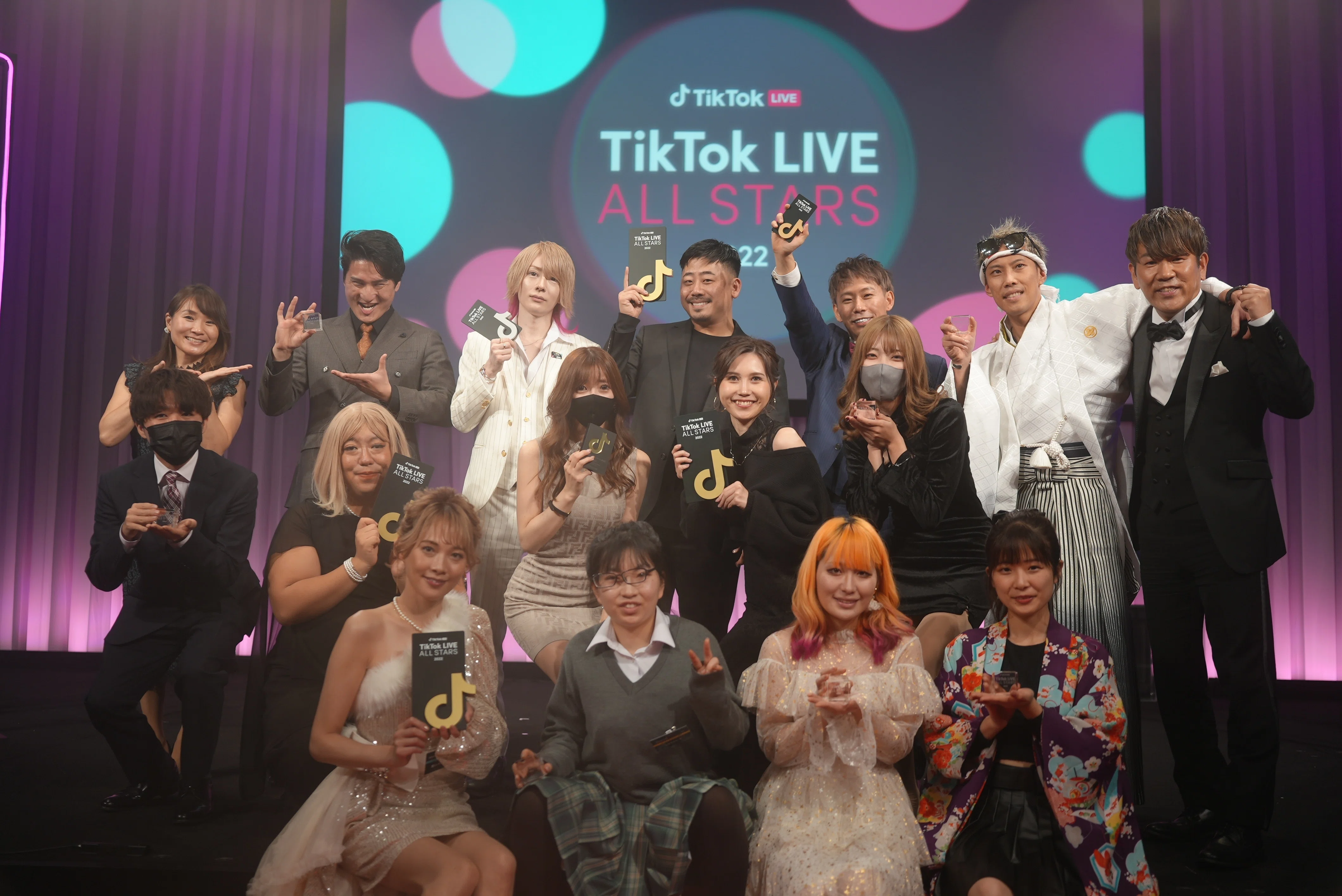 初開催！「TikTok LIVE ALL STARS 2022」にて今年最も活躍したTikTok