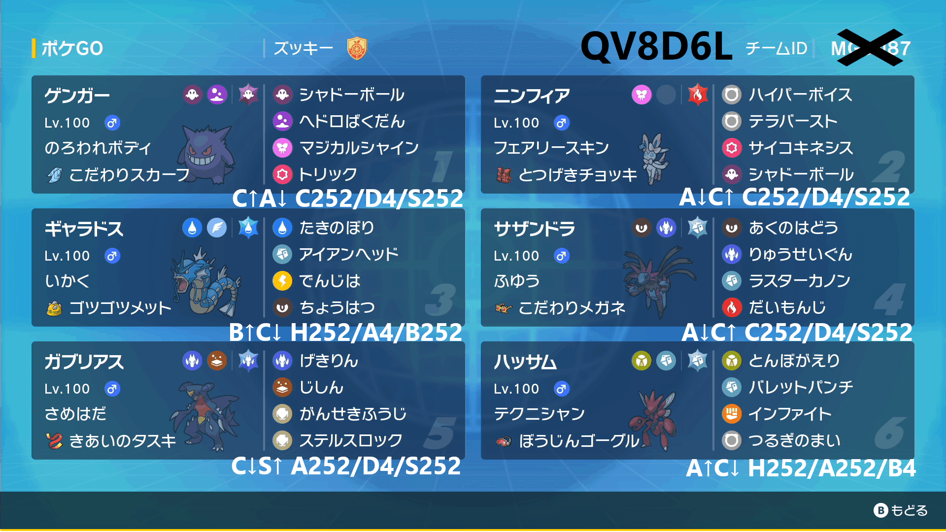 ポケモンsv ポケモンgoでpl50になったポケモン A だけで組んだパーティー カジュアルバトル ズッキー Note ポケモンsv ポケモンgoでpl50になったポケモン A だけで組んだパーティー カジュアルバトル ズッキー Note