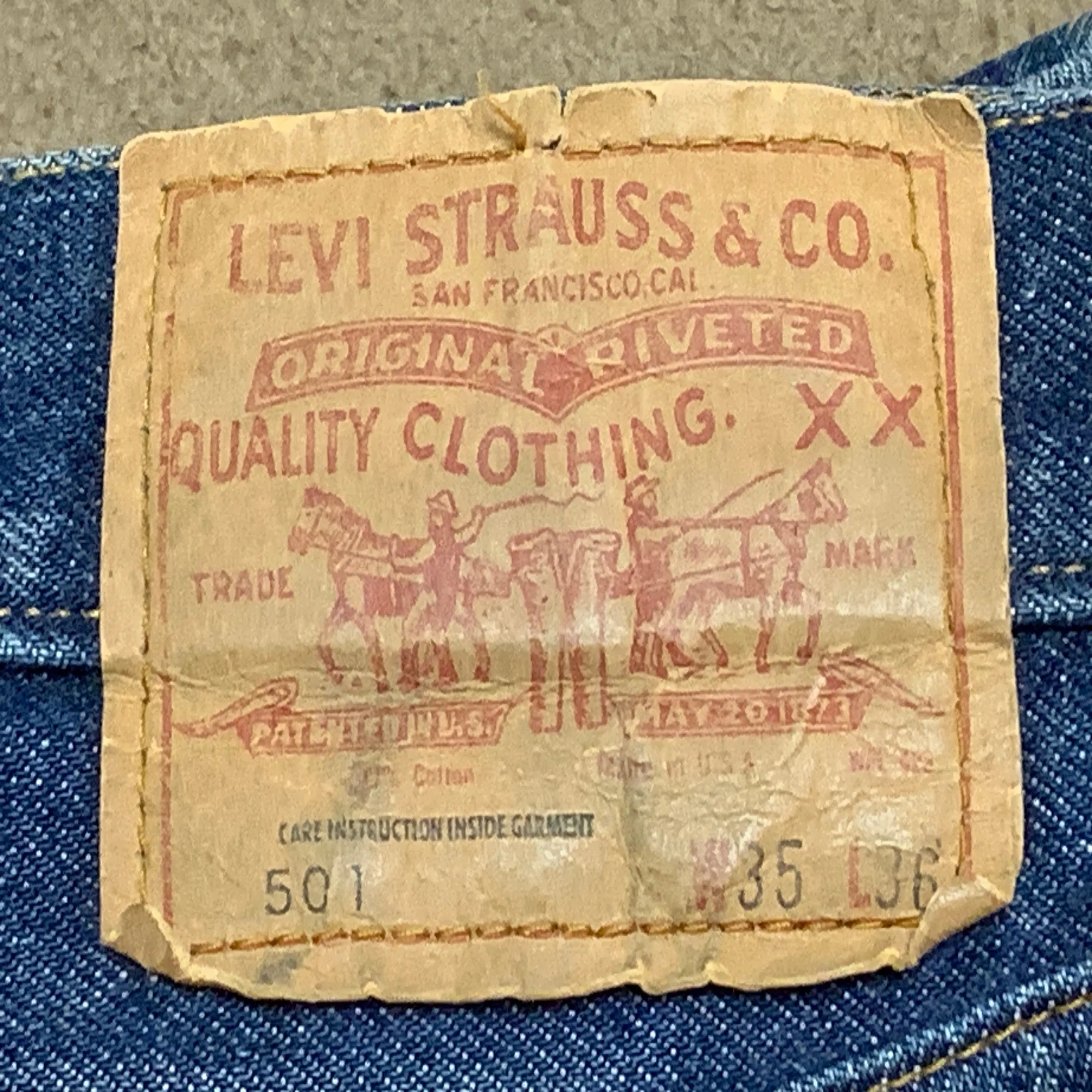 古着】リーバイス 501 66後期の年代の見分け方【ヴィンテージ 
