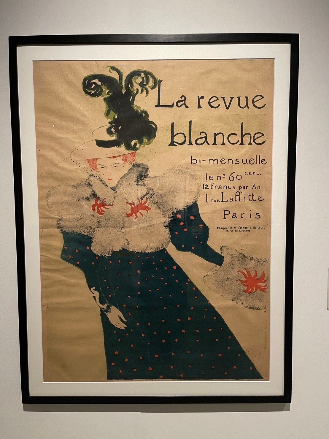 La Revue Blanche/ロートレック/ポスター