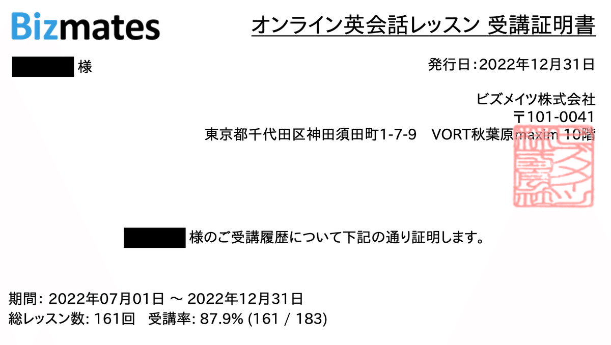 ビズメイツ 株主優待