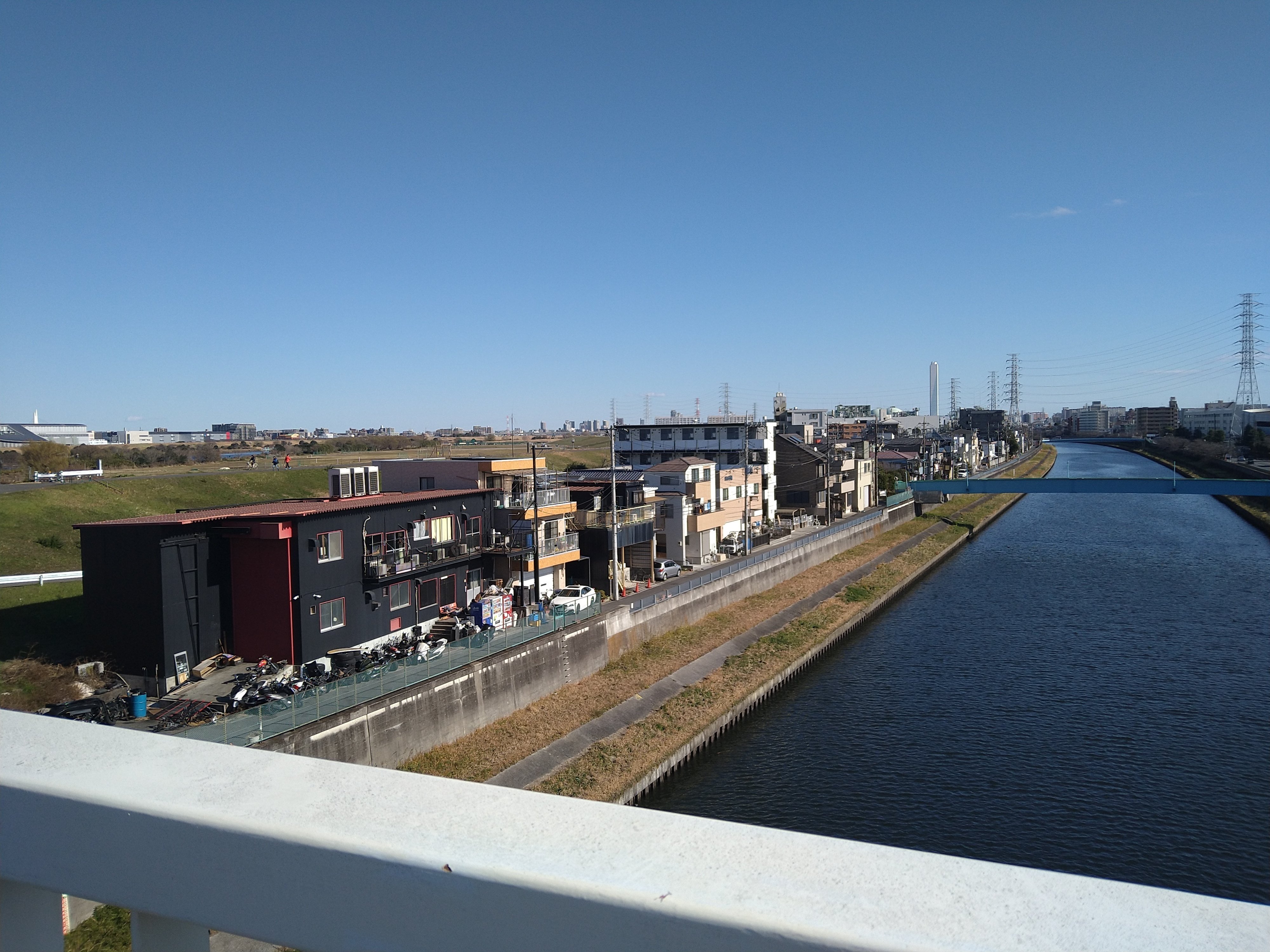 土手を歩こう（荒川土手 笹目橋〜新荒川大橋）｜梨