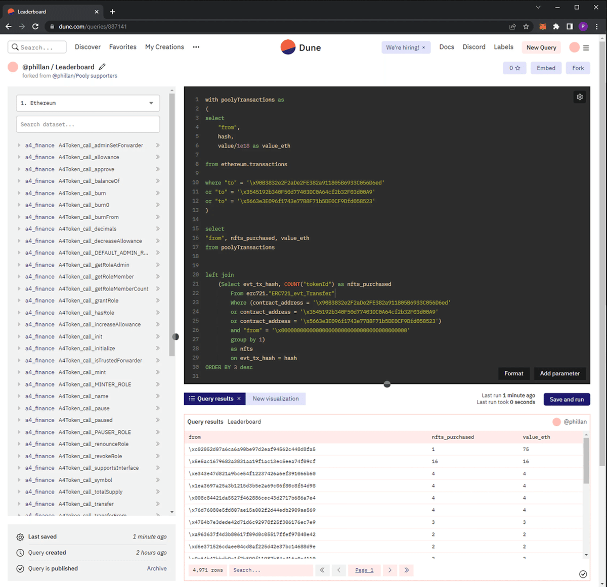 コピペで学べる】Dune Analytics: 初心者向けガイド｜YoshitakaOkayama