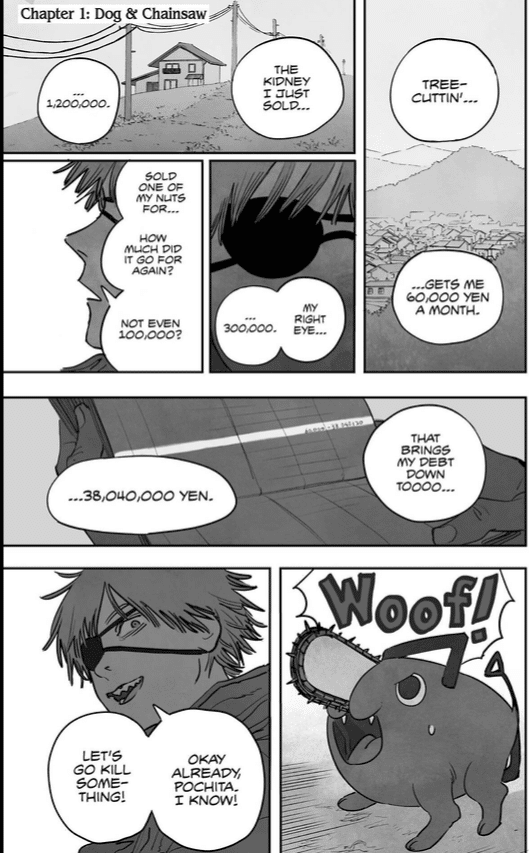 チェンソーマン』を英語で読む｜氷壁にアイスアックス