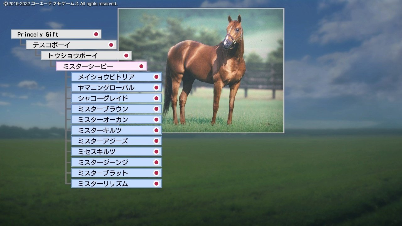 Winning Post 9 2022 ミスターシービー 系統確立｜アリゼオ