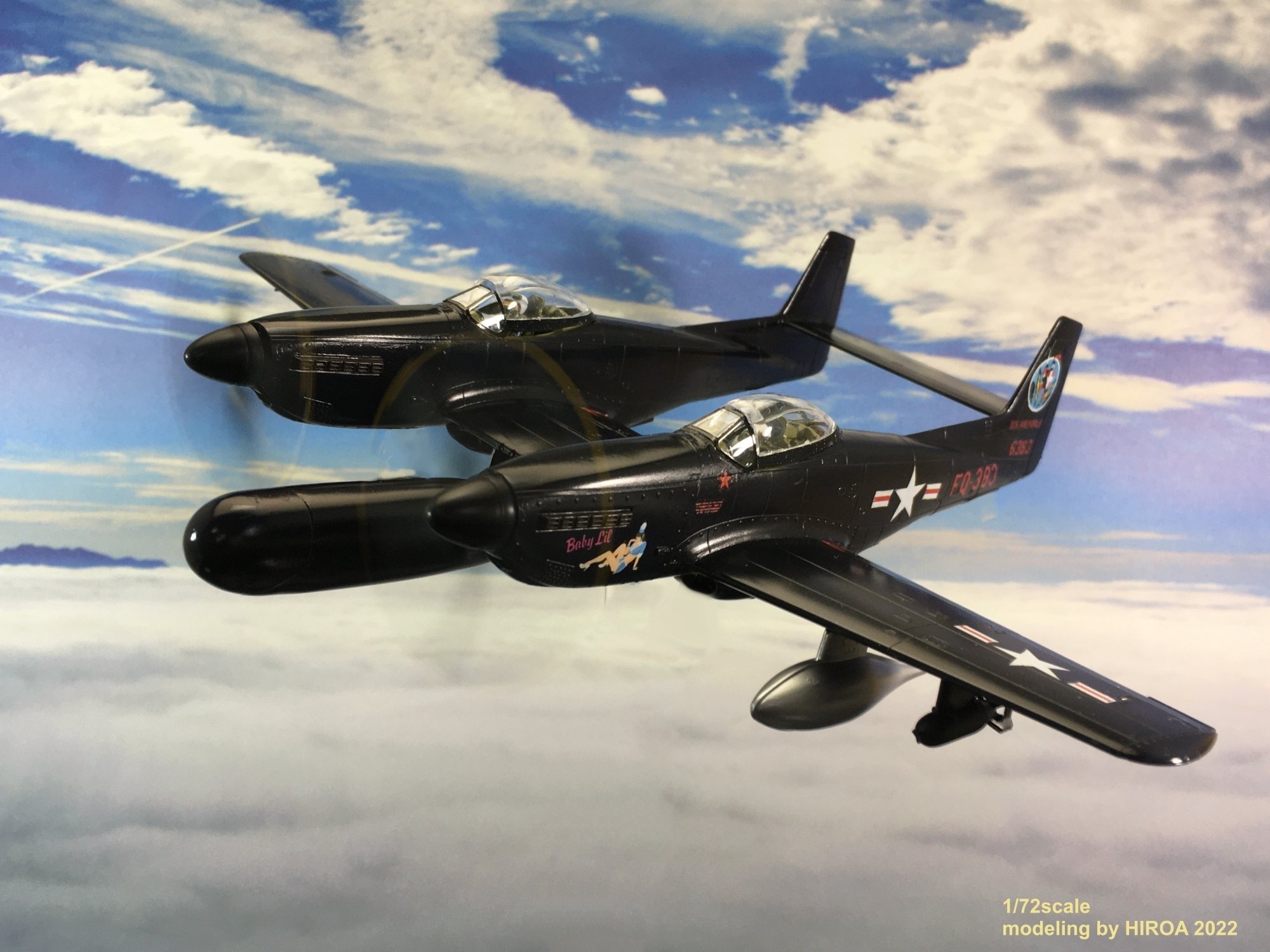 モノグラム 1/72 TWIN MUSTANG ツイン ムスタング F-82G (P-51×2