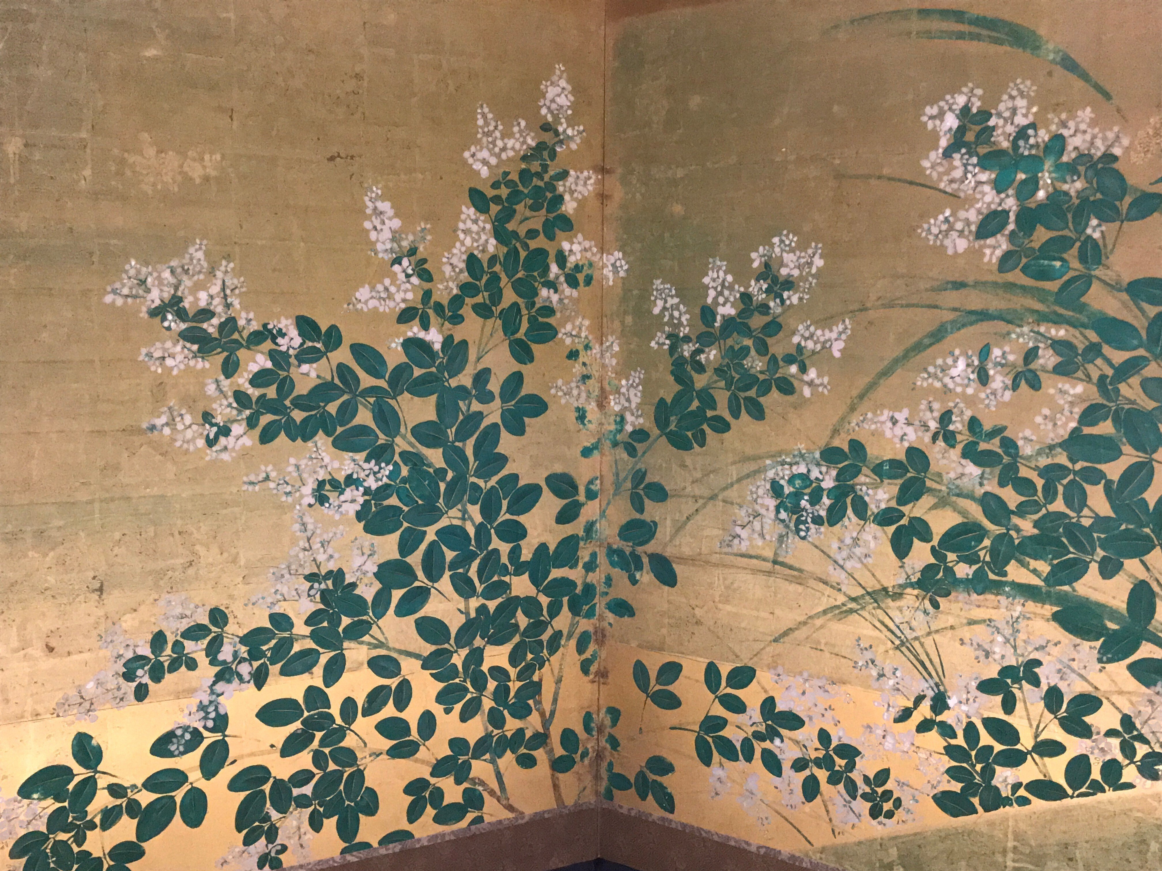 俵屋宗雪、菊花流水図屏風、超希少・大判画集画、新品高級額装付 俵屋宗雪、菊花流水図屏風、超希少・大判画集画、新品高級額装付
