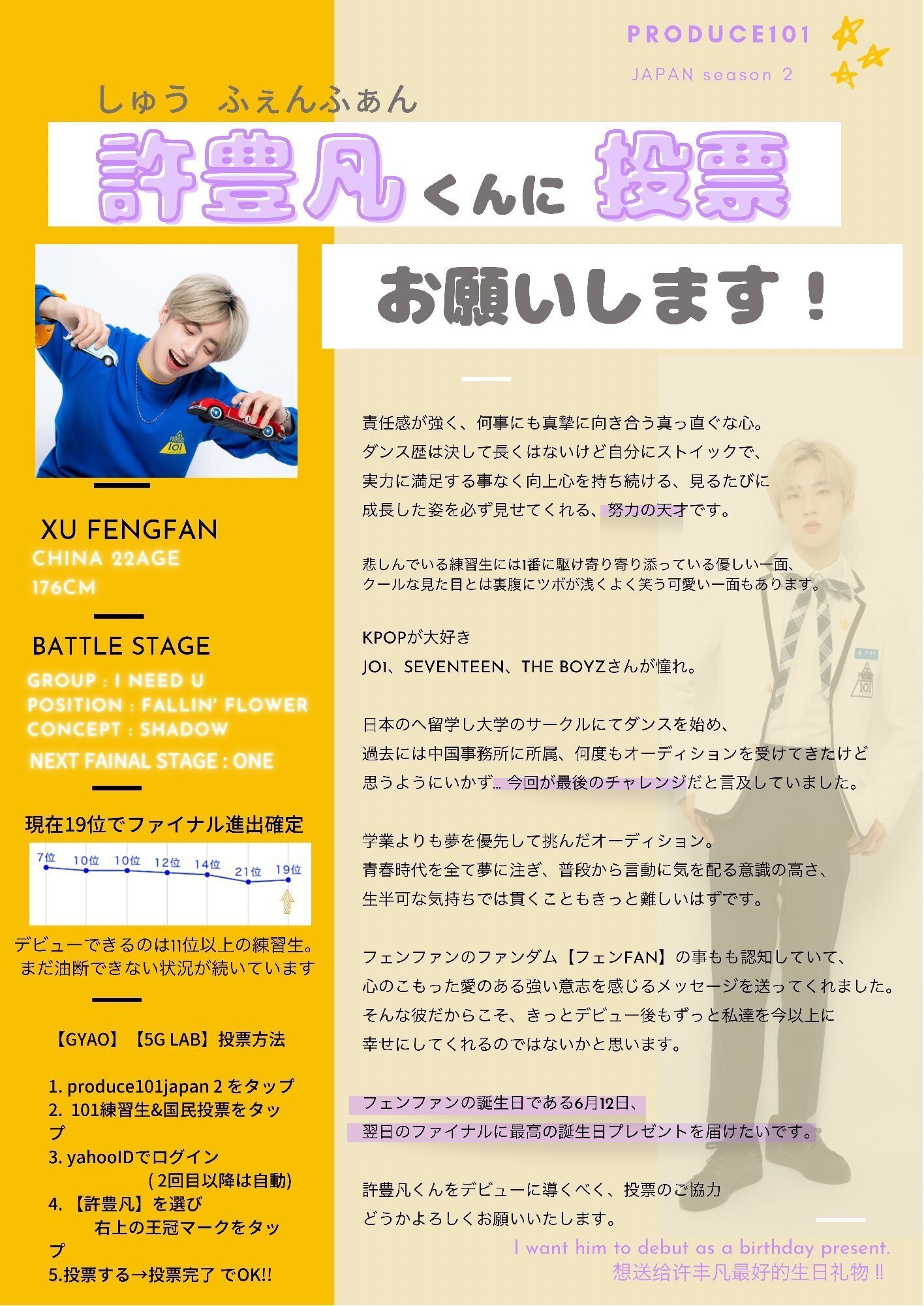 許豊凡くんの魅力 ( 日プ2編 )｜𝓐