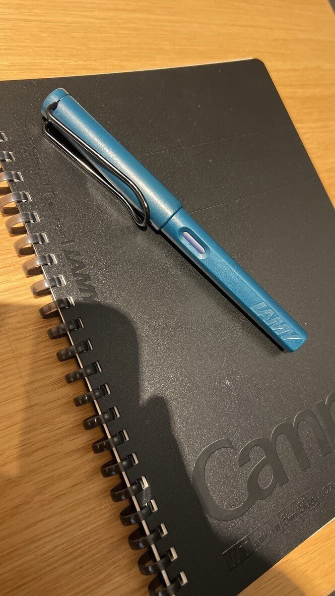 LAMY A5 方眼ノートと青いペンセット ３点 LAMY A5 方眼ノートと青いペンセット 3点