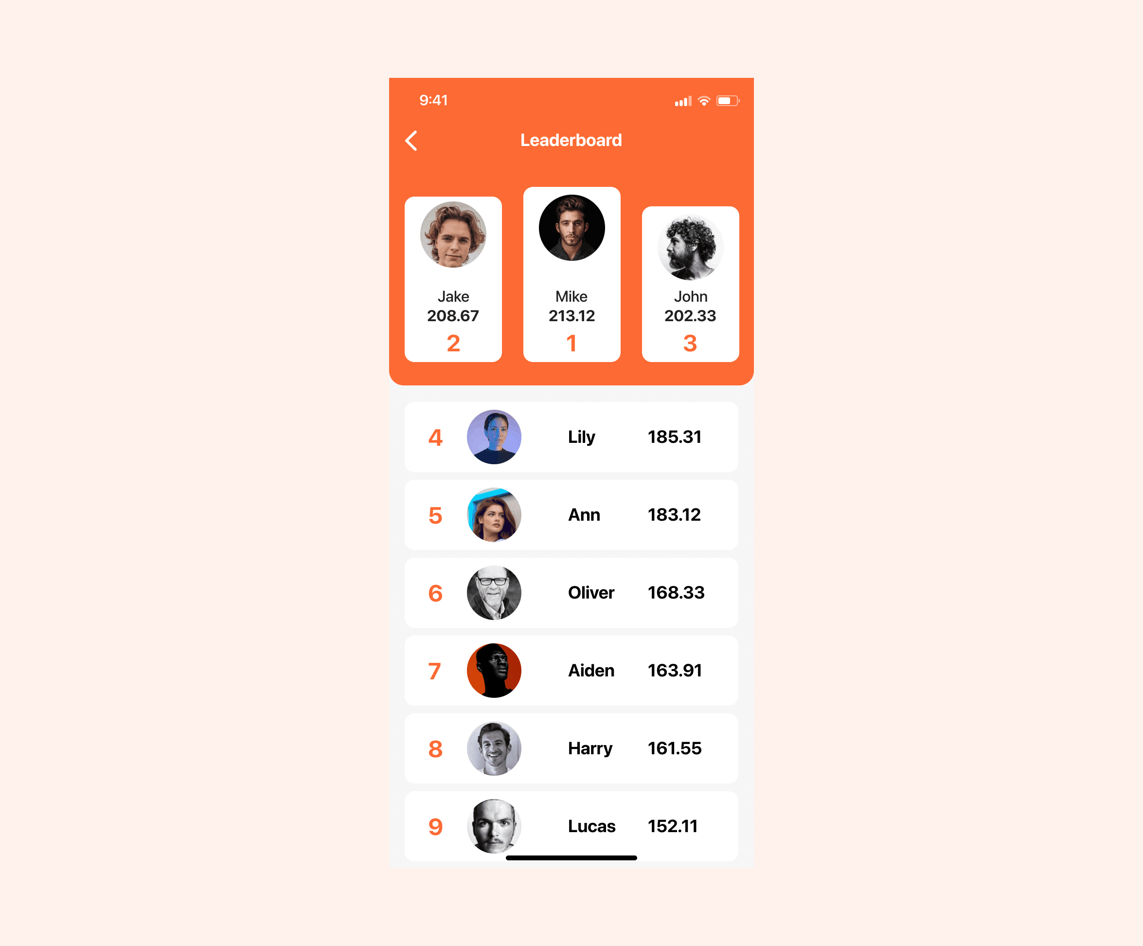 Leaderboard DailyUI #019