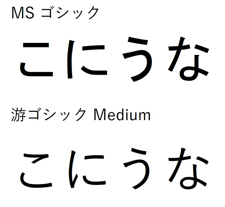 なぜMS ゴシックを使うべきでないか|Gan-fu