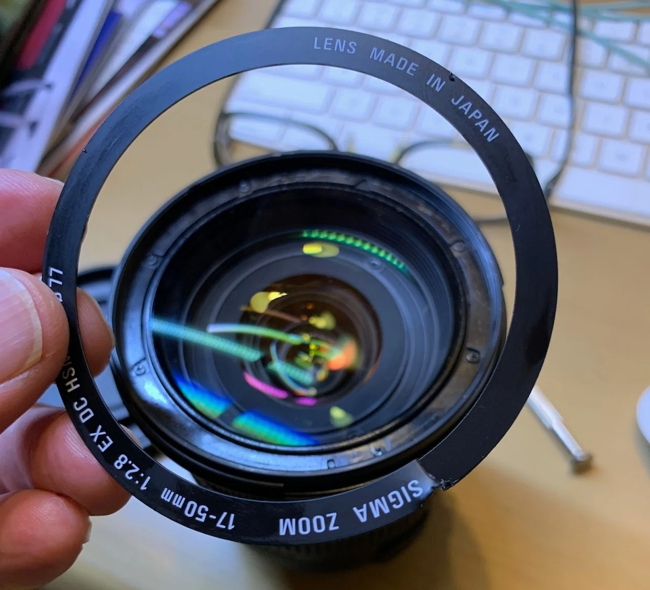 レンズ分解清掃にチャレンジ SIGMA 17-50mm F2.8 EX DC HSM｜きくりんぐ