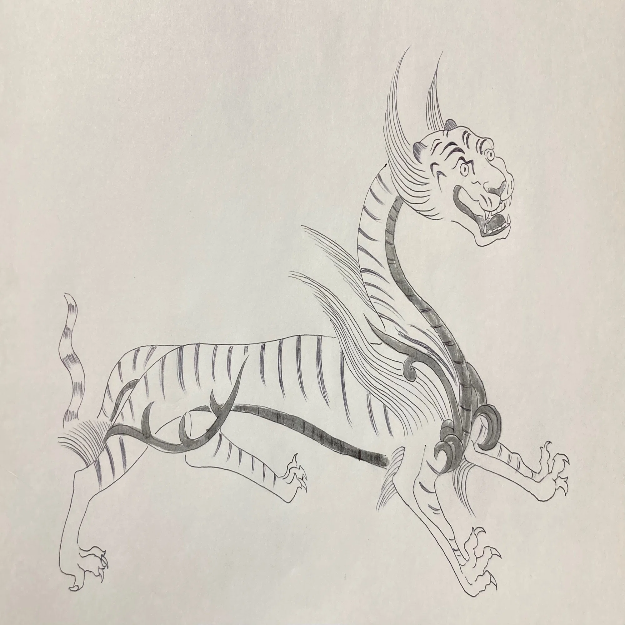 日本の虎の絵〜時代順においかけてみた〜(前編)｜水虎